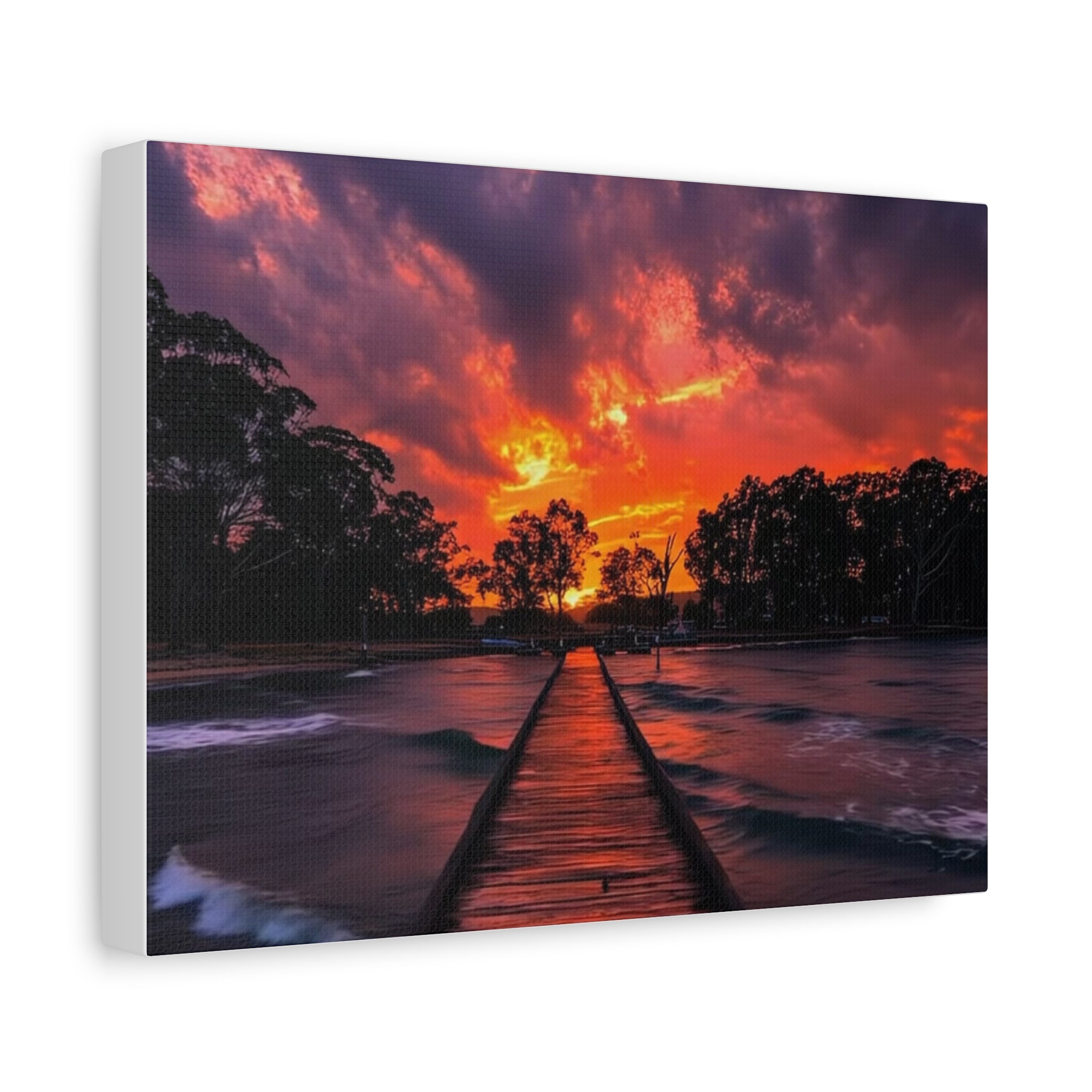 Sunset Pier Canvas