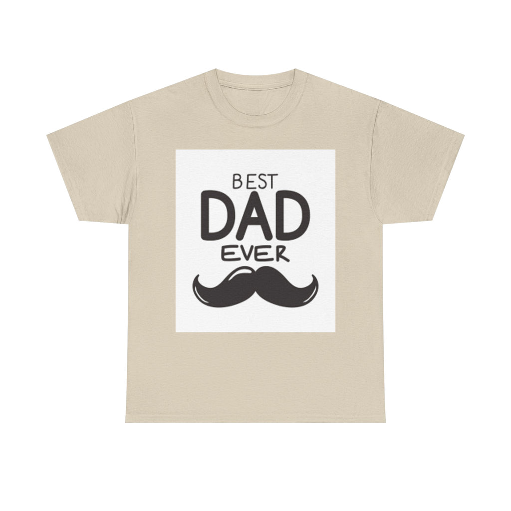 Best Dad Ever mustache T-Shirt | Father's Day, Dad typography tee