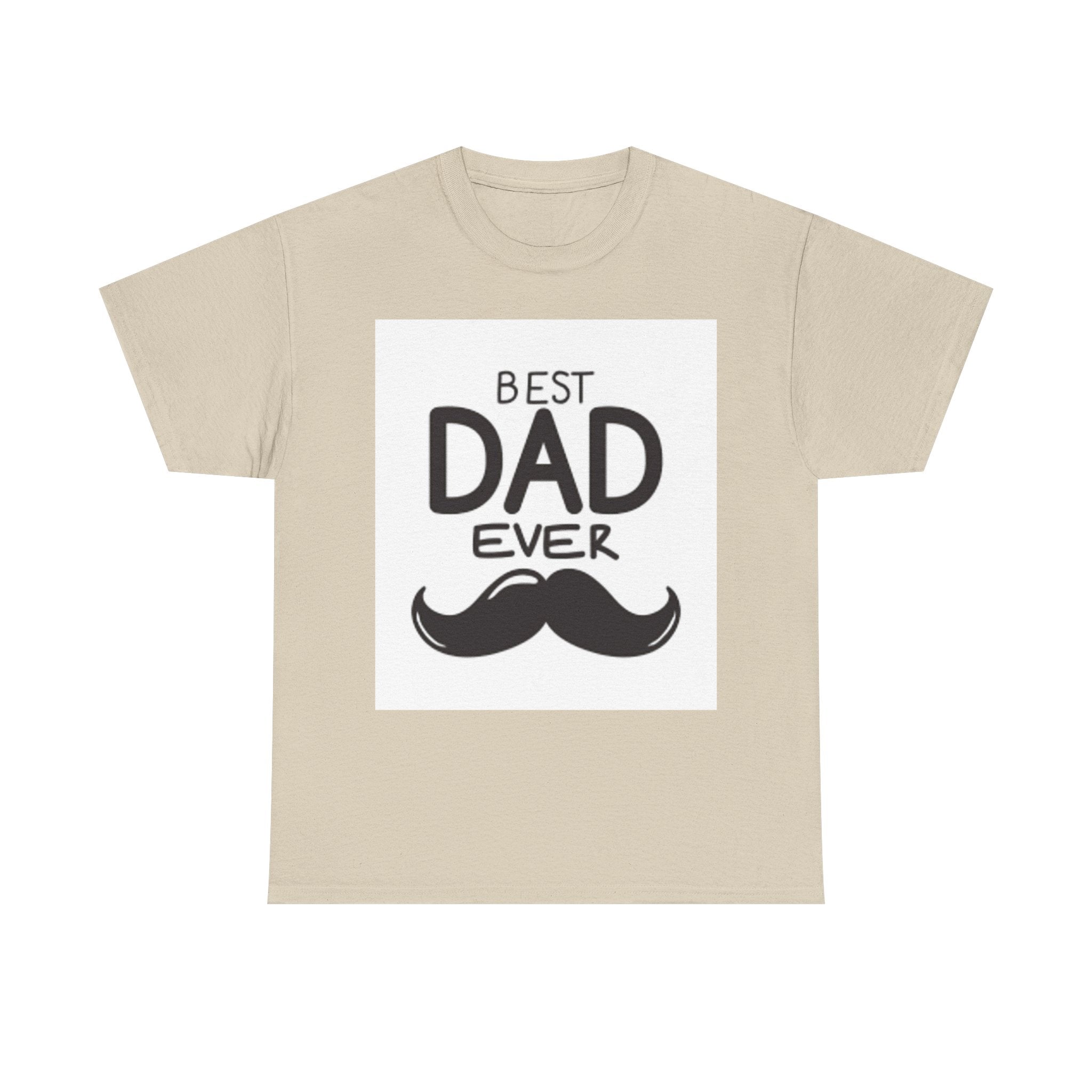 Best Dad Ever mustache T-Shirt | Father's Day, Dad typography tee