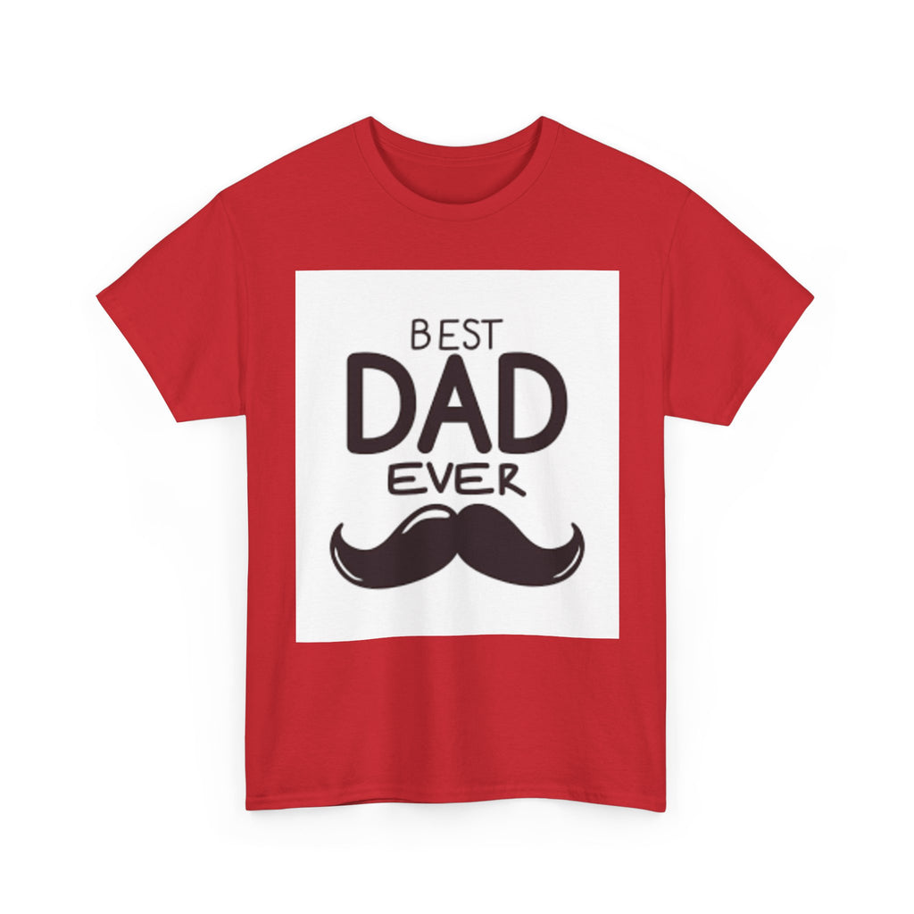 Best Dad Ever mustache T-Shirt | Father's Day, Dad typography tee