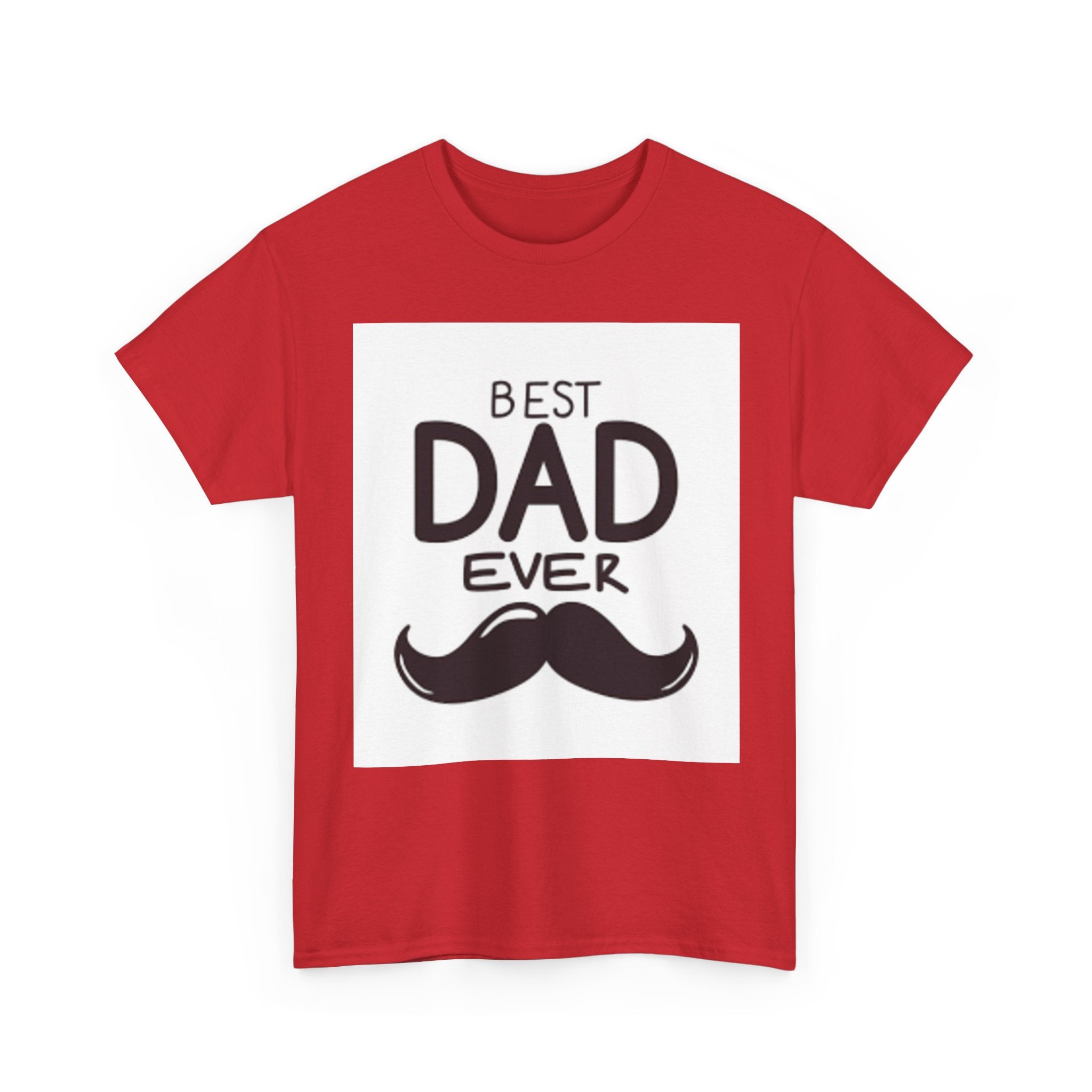 Best Dad Ever mustache T-Shirt | Father's Day, Dad typography tee