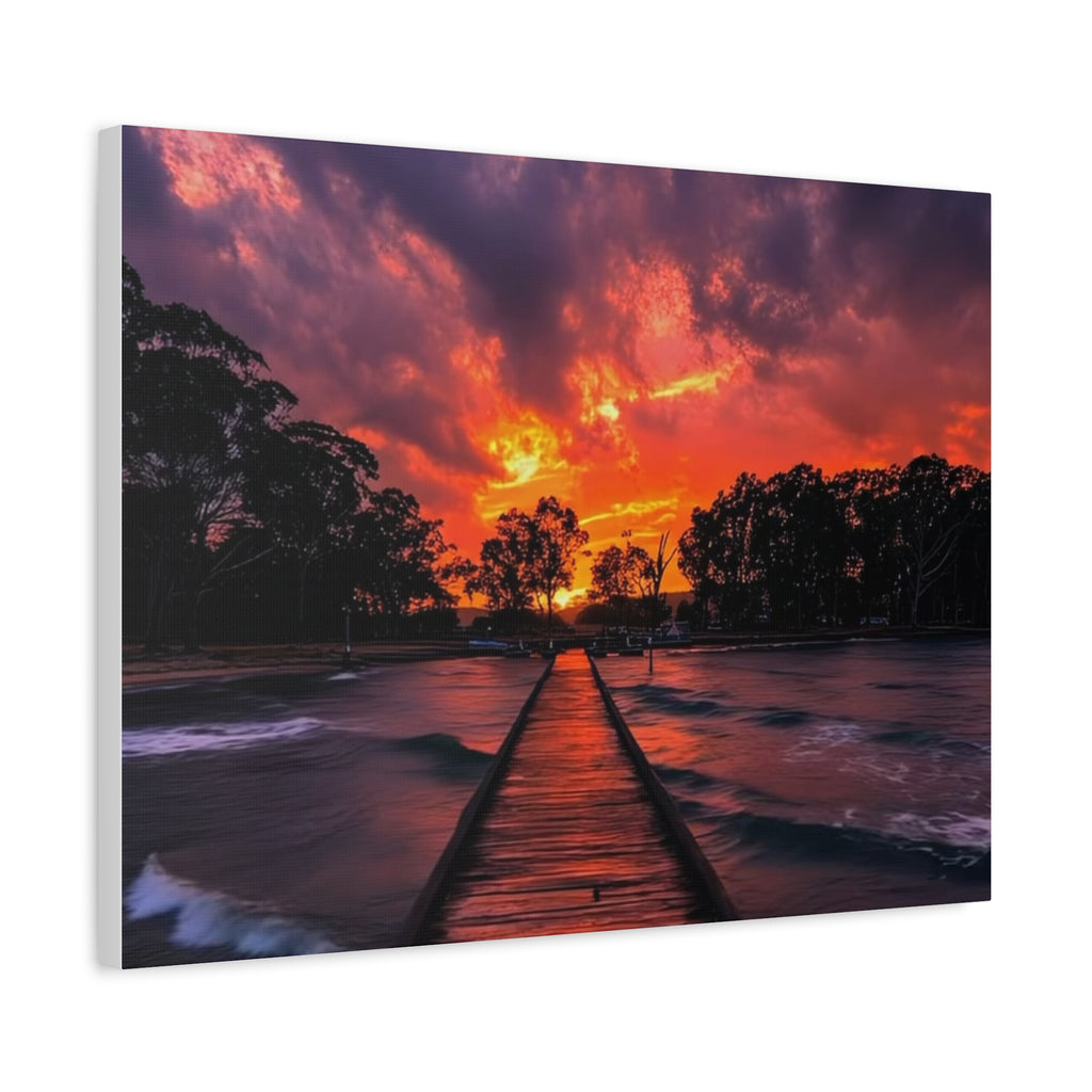 Sunset Pier Canvas