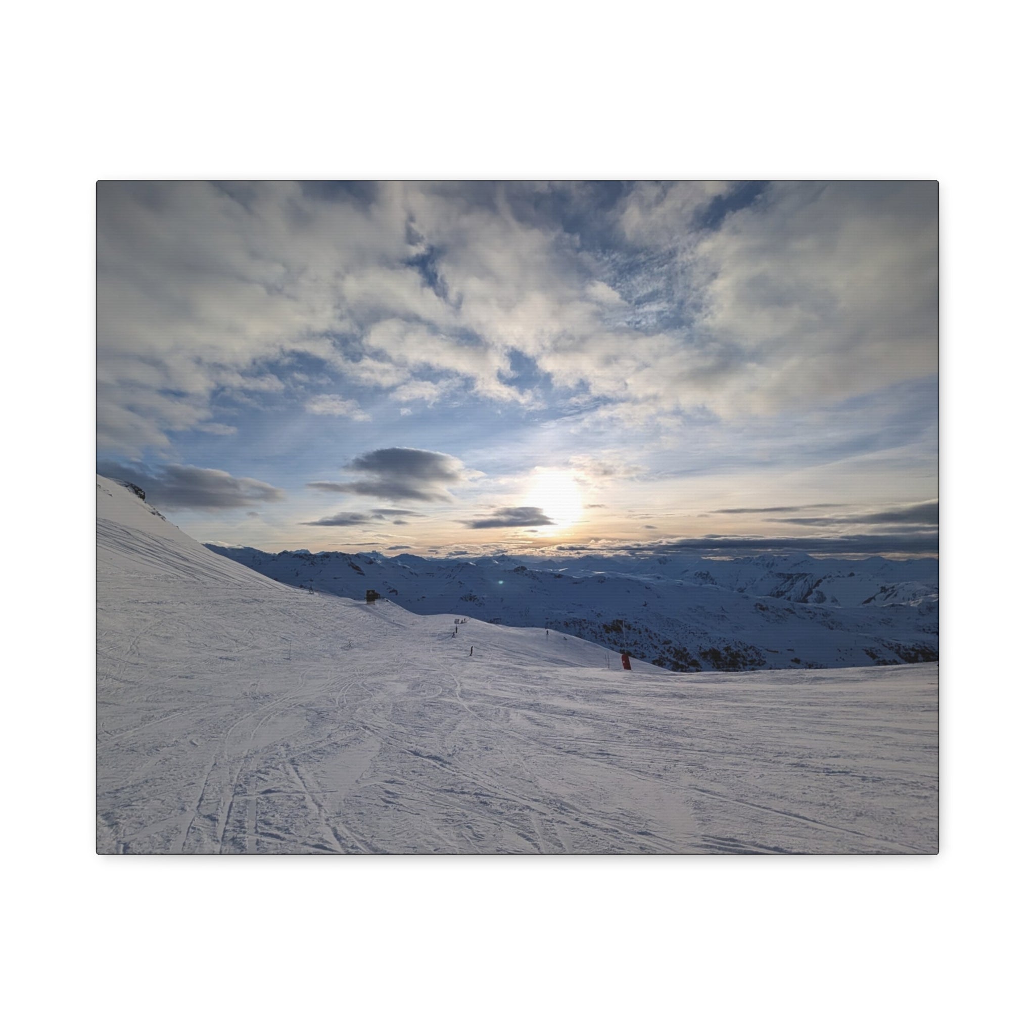 Canvas Snowy Mountain Sunset Matte