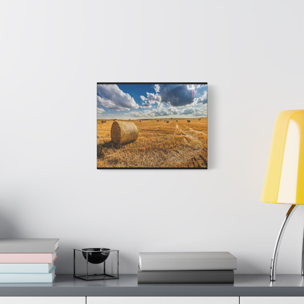 Canvas Hay Bale Field