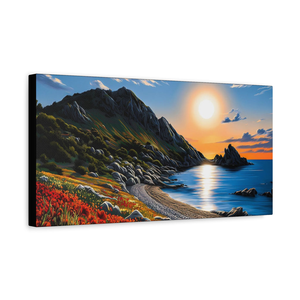 Sunset Coastal Canvas Print