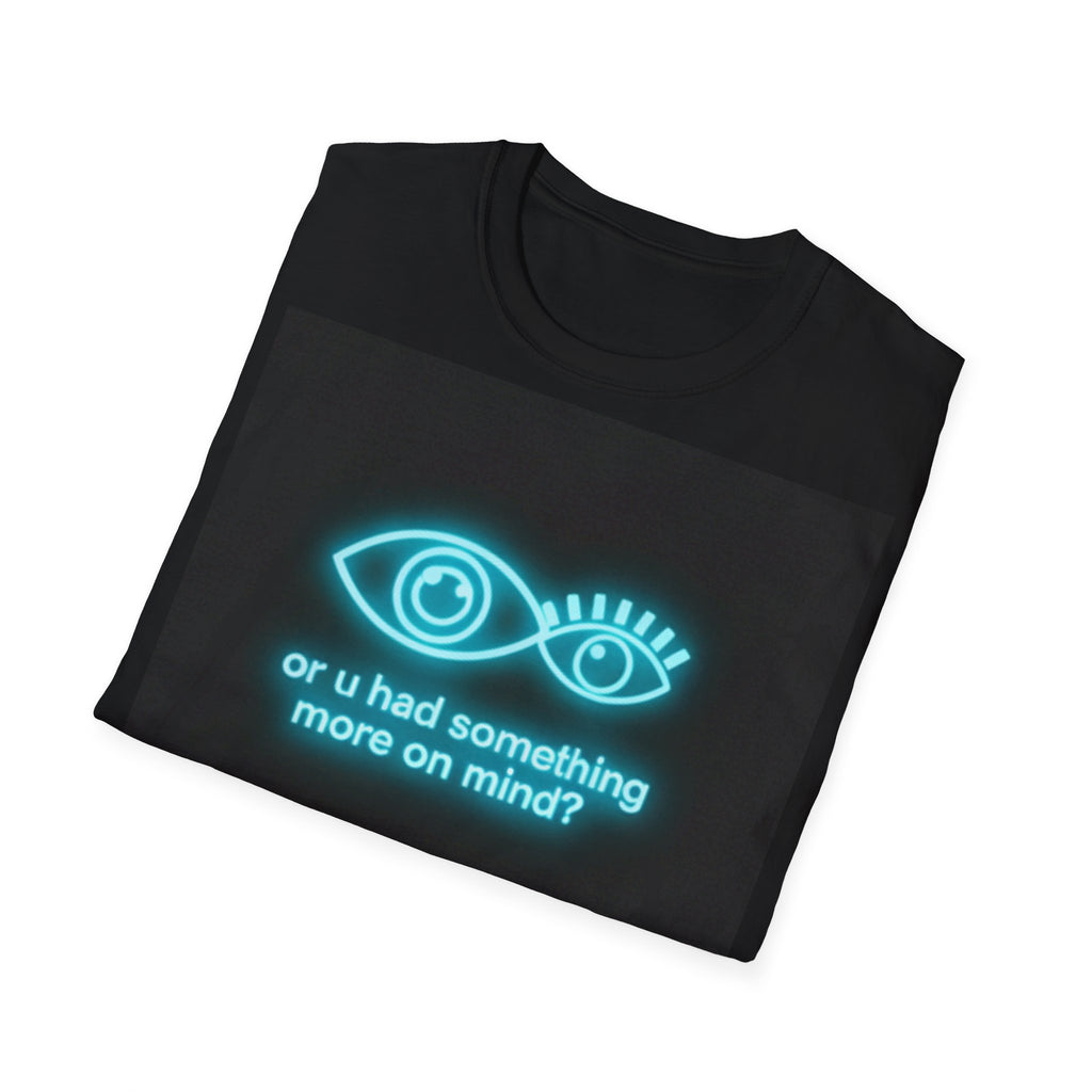 neon eyes illustration or u had something more on mind? T-Shirt | graphic tee, minimalist neon design