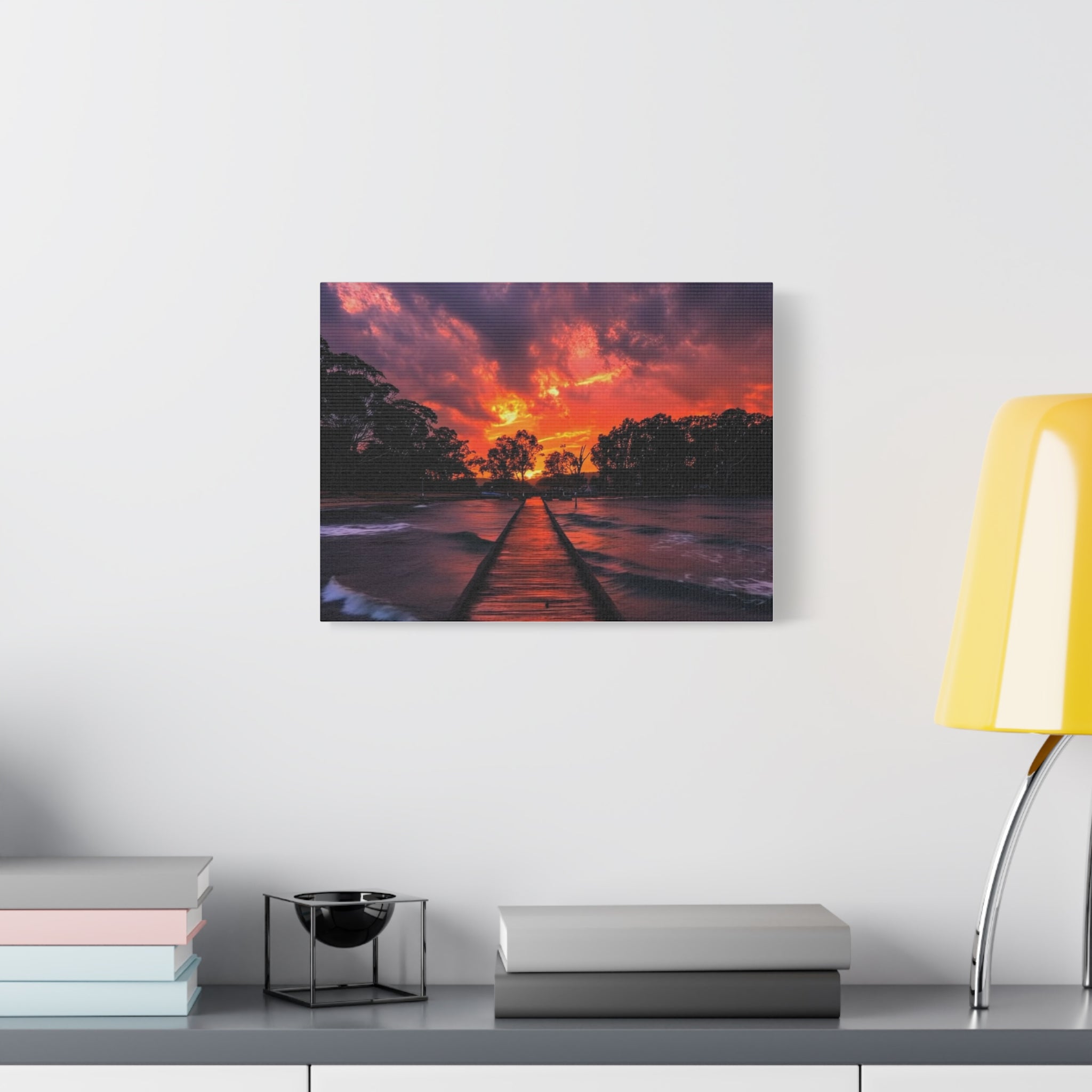 Sunset Pier Canvas