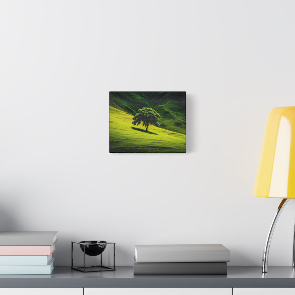 Canvas Lone Tree Landscape  | Matte Stretched Wall Art