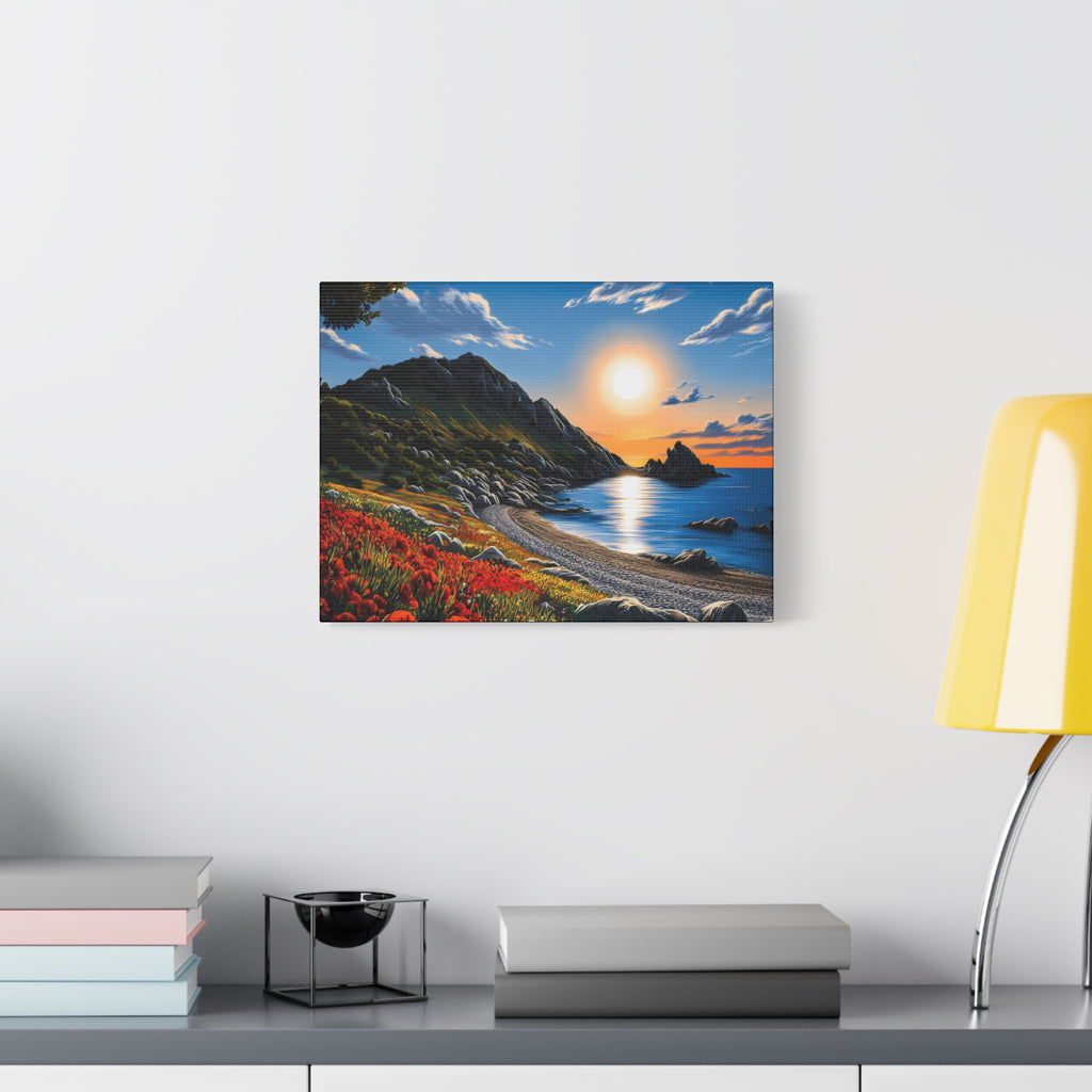 Sunset Coastal Canvas Print