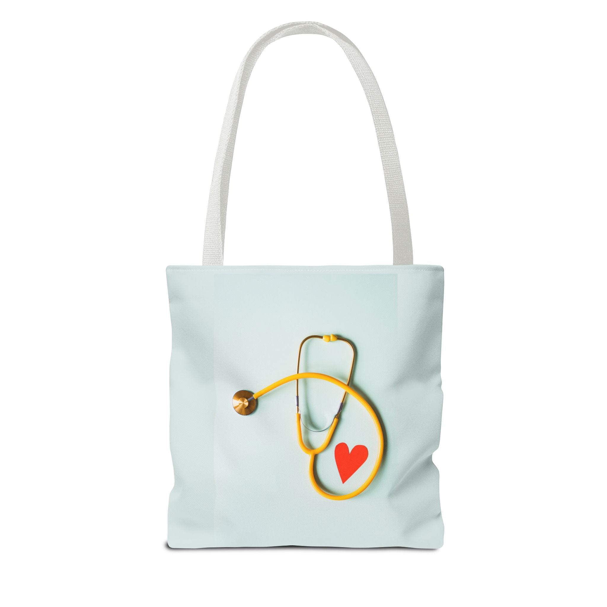 Stethoscope Heart Tote Bag | Nurse Medical Illustration