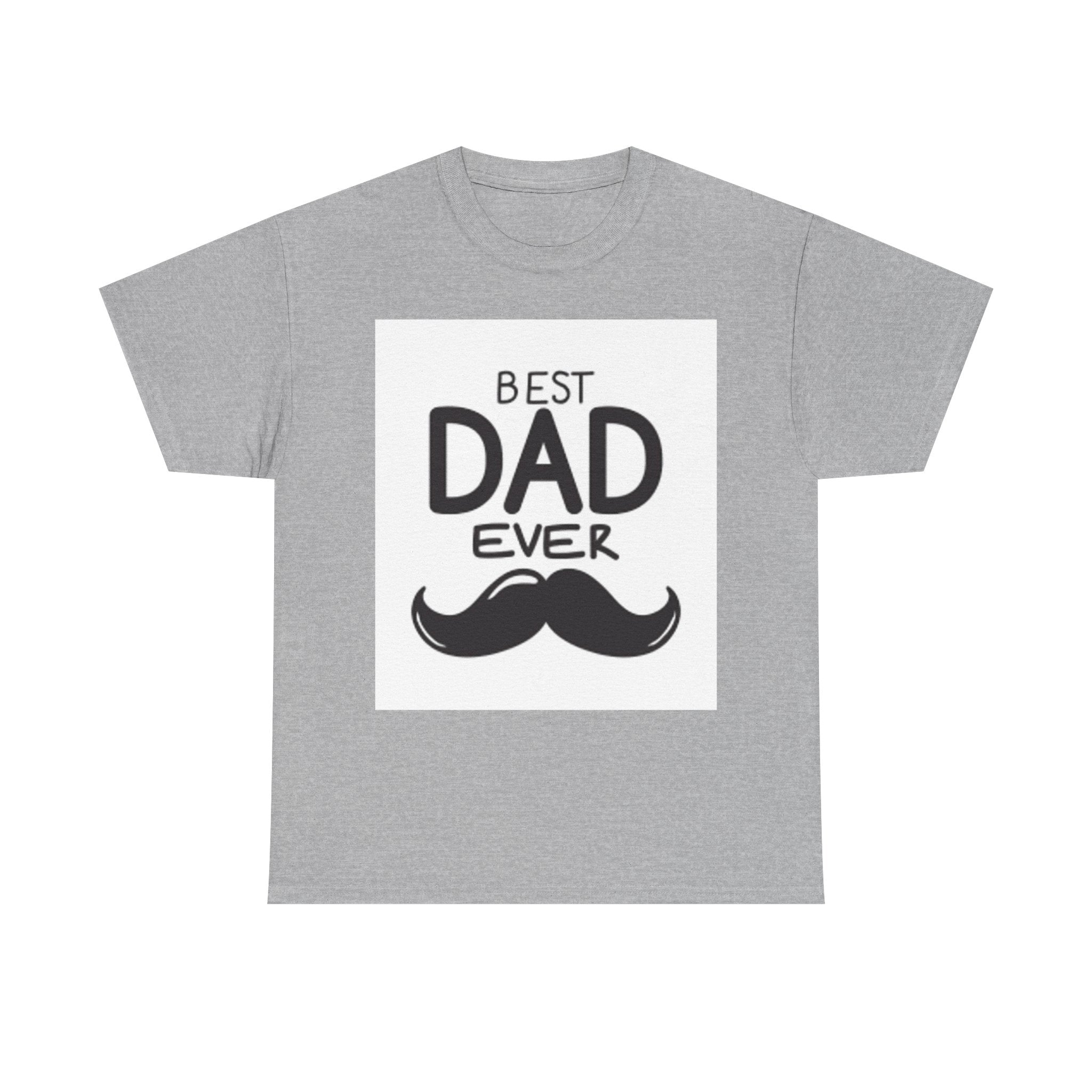 Best Dad Ever mustache T-Shirt | Father's Day, Dad typography tee