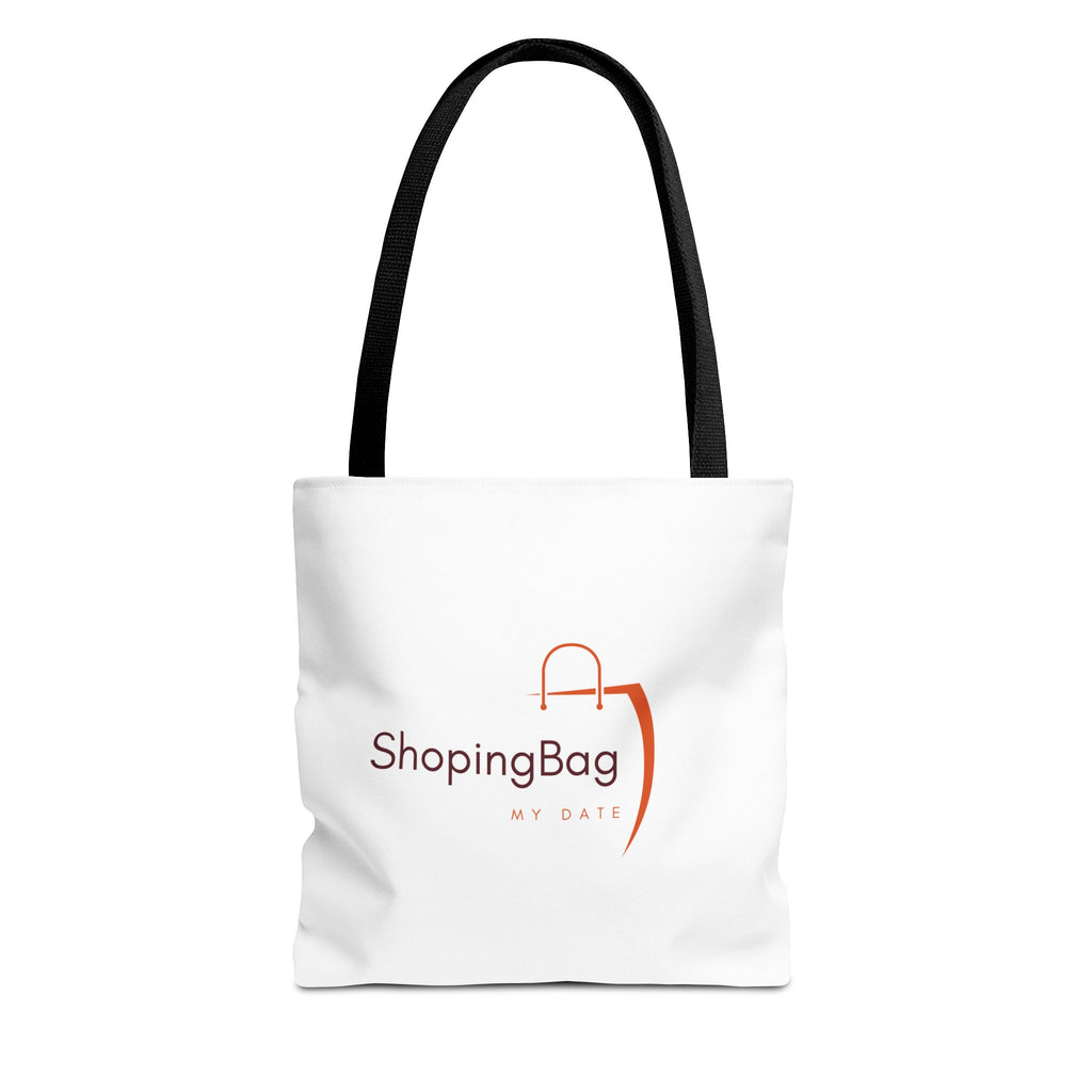 ShoppingBag Logo Tote Bag | Branded AOP Tote, Minimalist Shopping Design