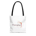 ShoppingBag Logo Tote Bag | Branded AOP Tote, Minimalist Shopping Design