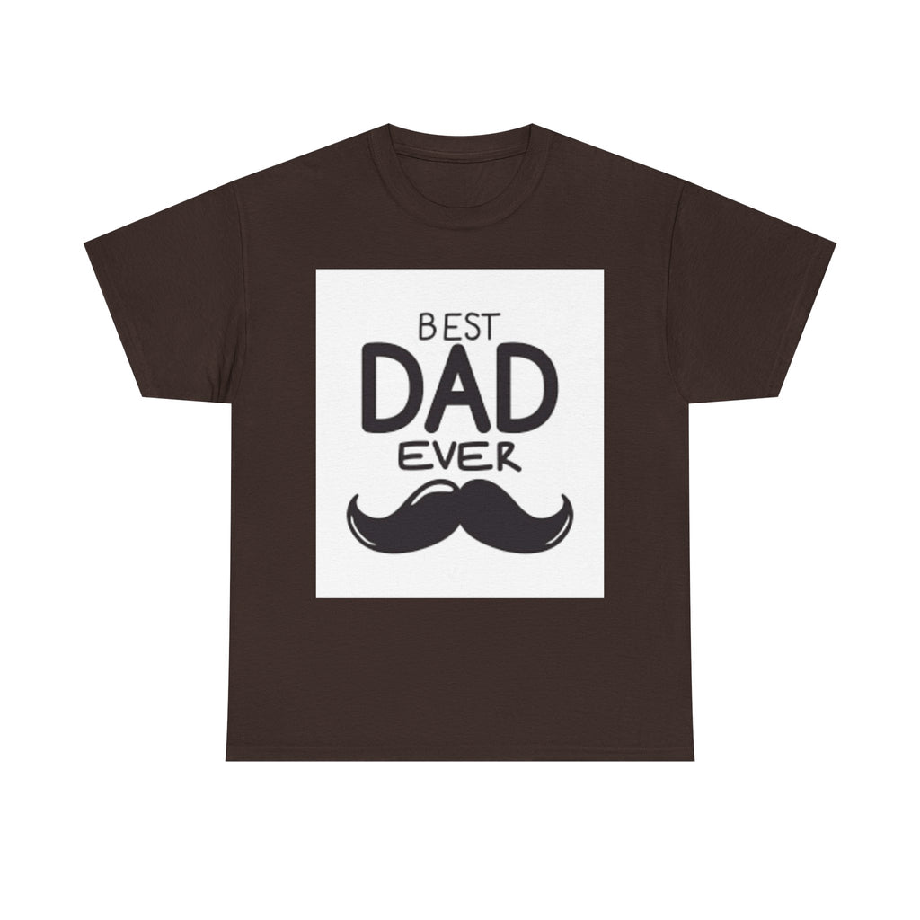 Best Dad Ever mustache T-Shirt | Father's Day, Dad typography tee