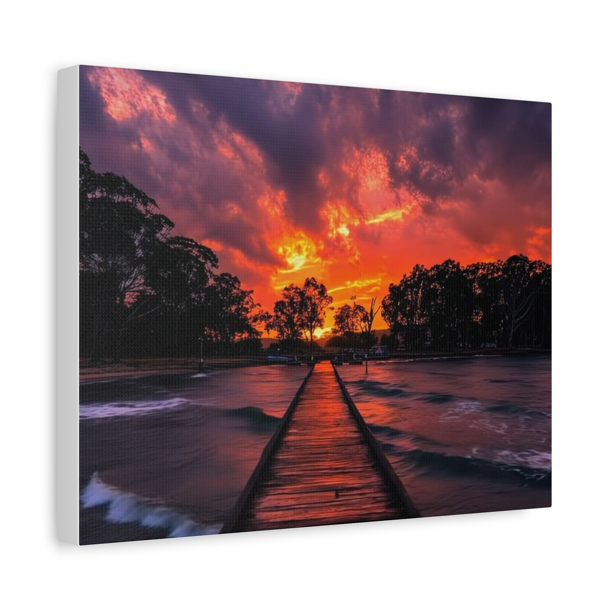 Sunset Pier Canvas