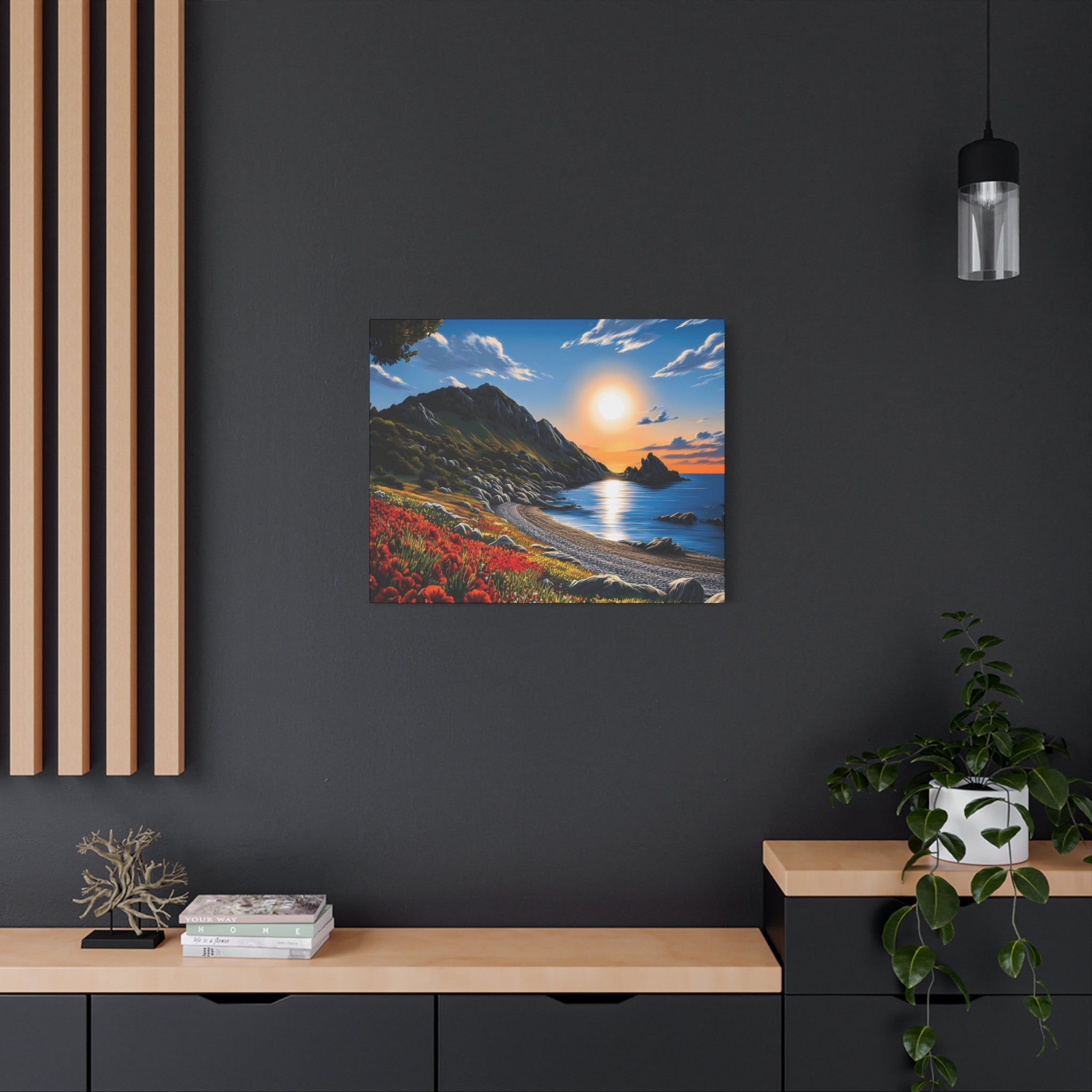Sunset Coastal Canvas Print
