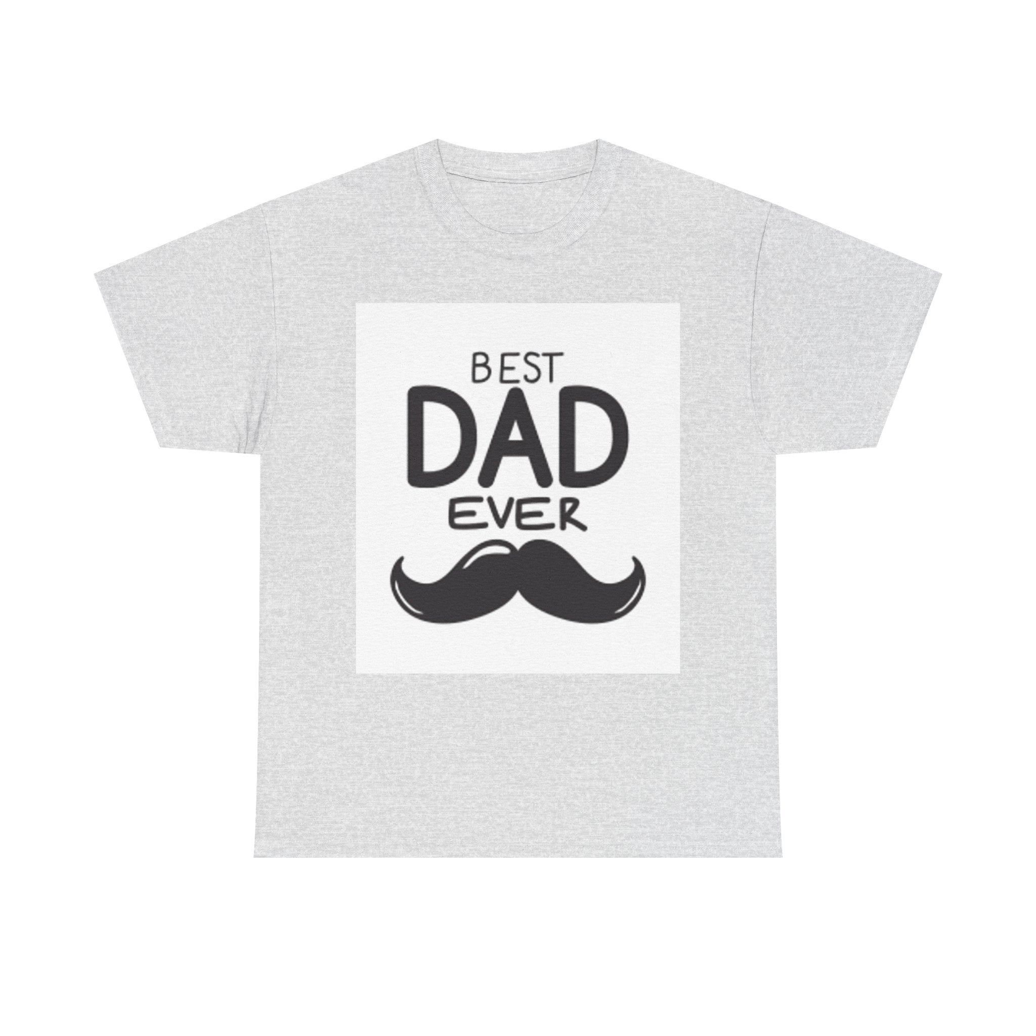Best Dad Ever mustache T-Shirt | Father's Day, Dad typography tee