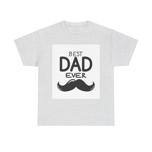 Best Dad Ever mustache T-Shirt | Father's Day, Dad typography tee
