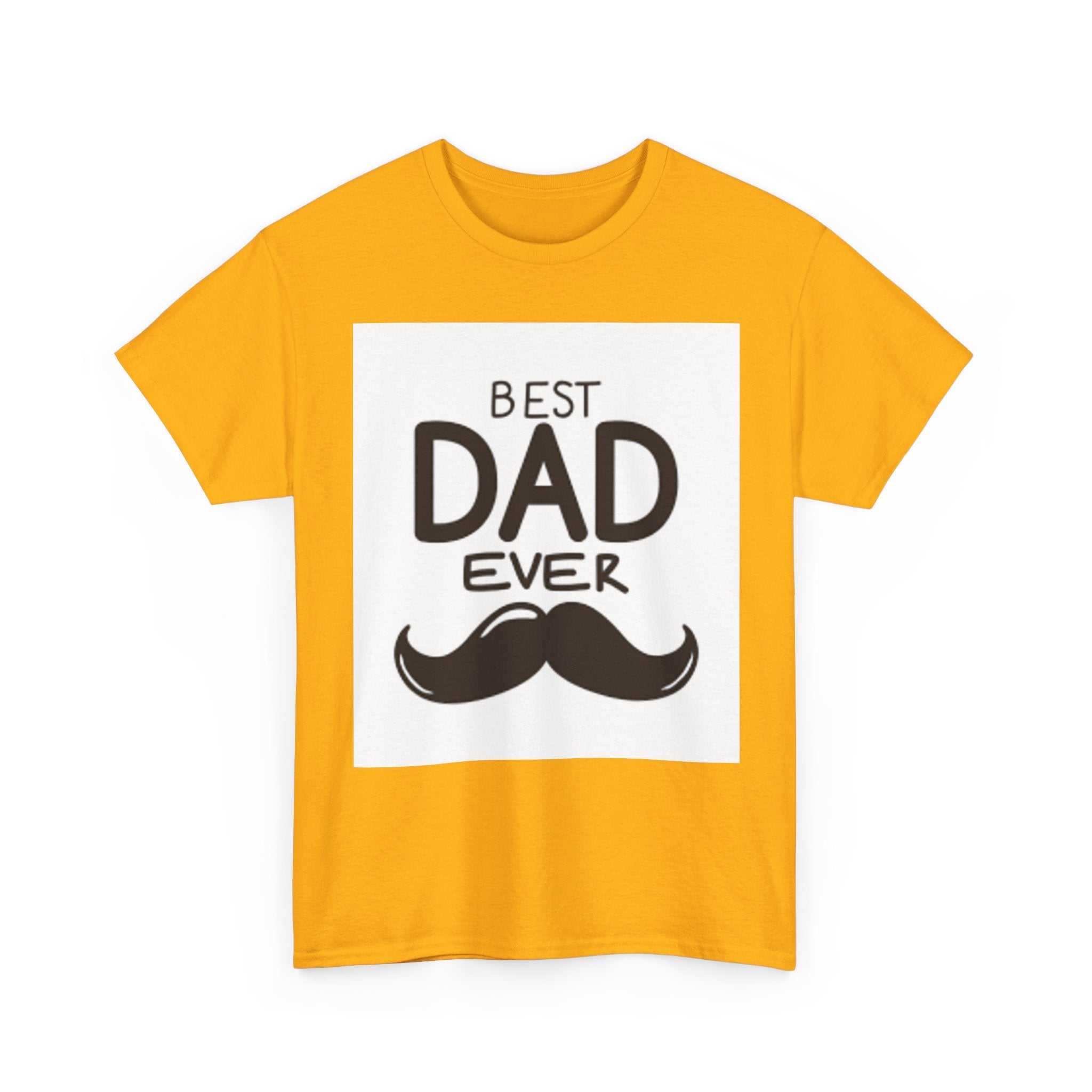 Best Dad Ever mustache T-Shirt | Father's Day, Dad typography tee