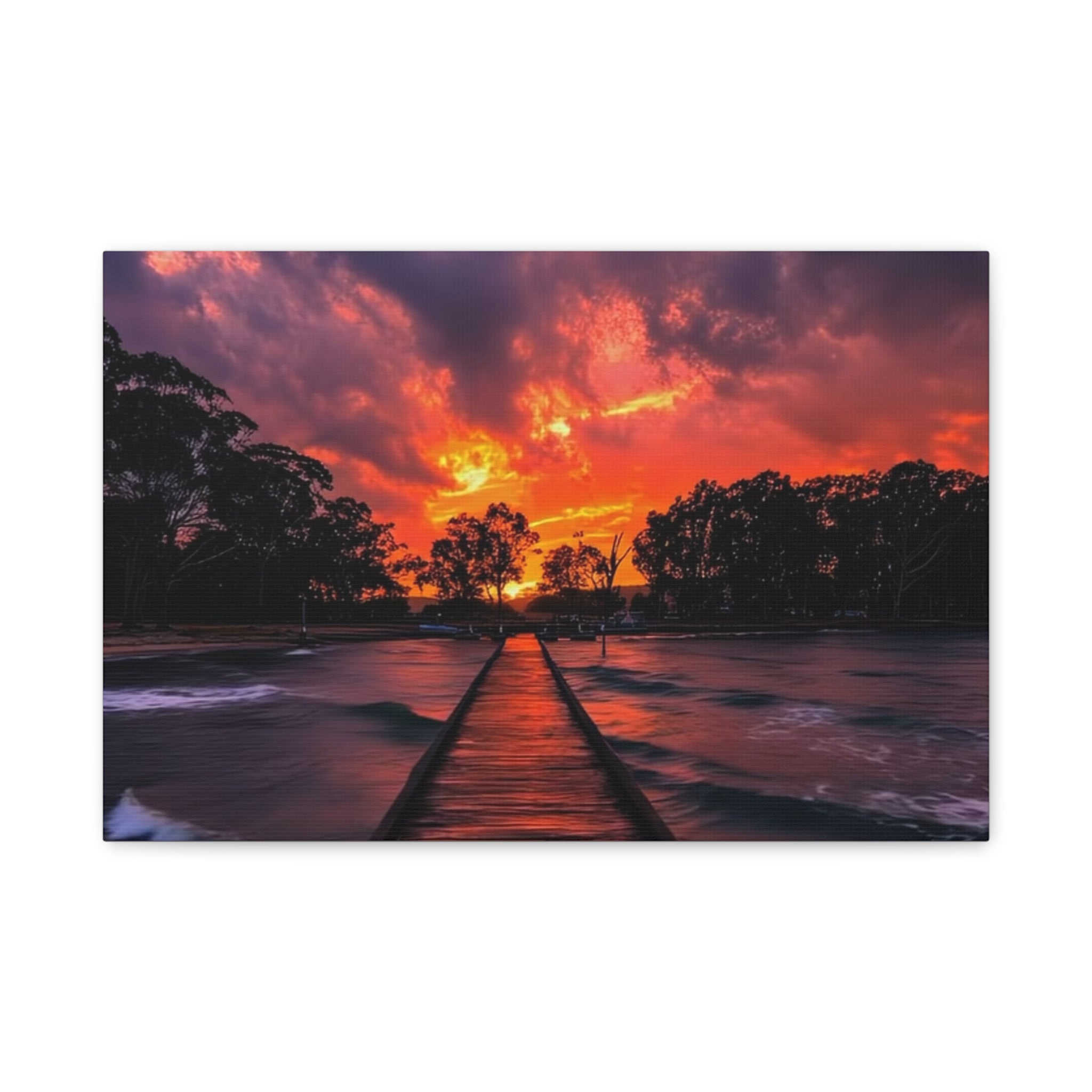 Sunset Pier Canvas