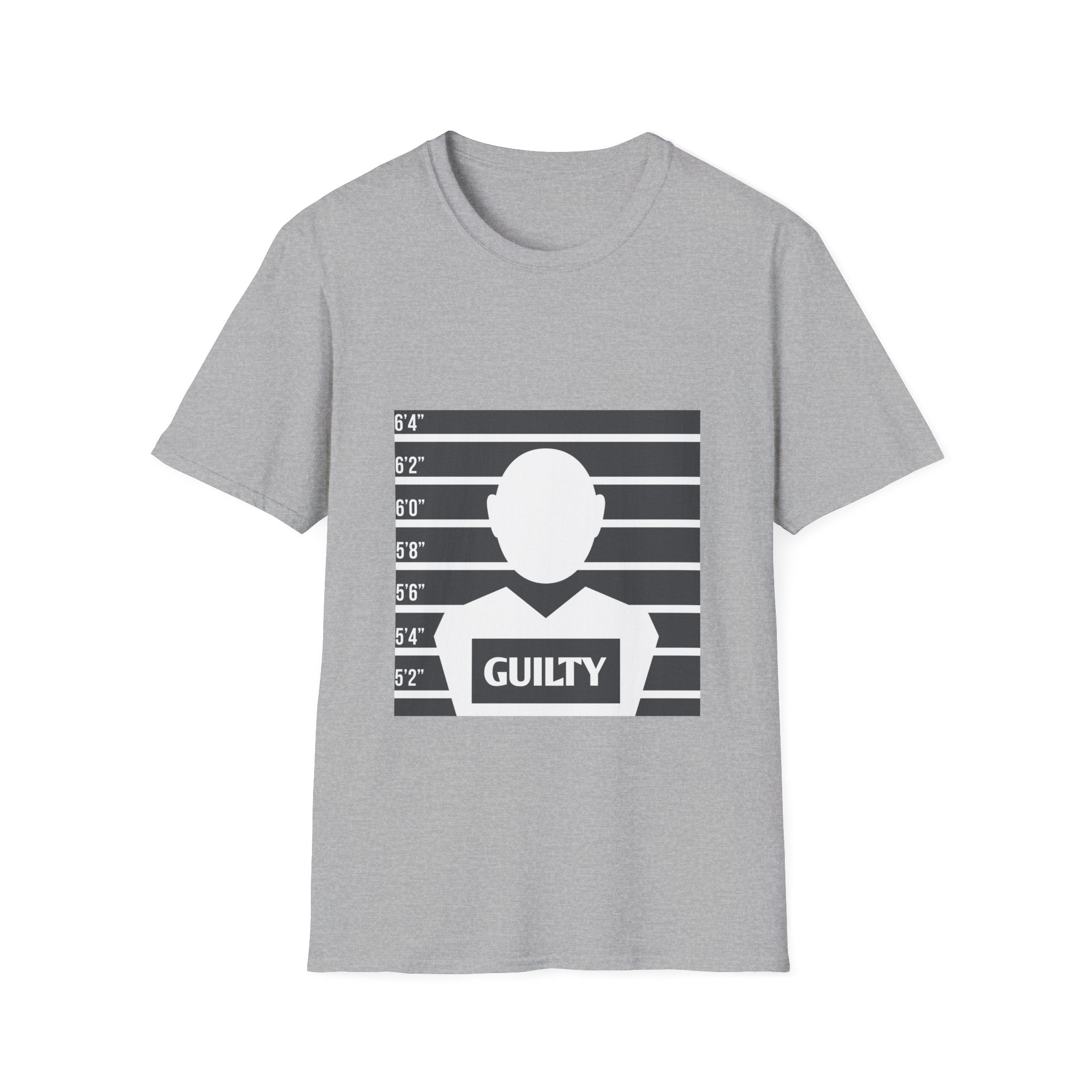 Mugshot Guilty Shirt T-Shirt | Criminal Lineup Graphic Tee