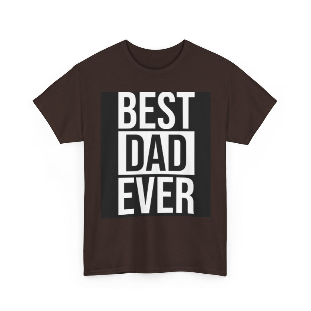 Best Dad Ever T-Shirt | Typography Dad Tee, Father's Day Shirt