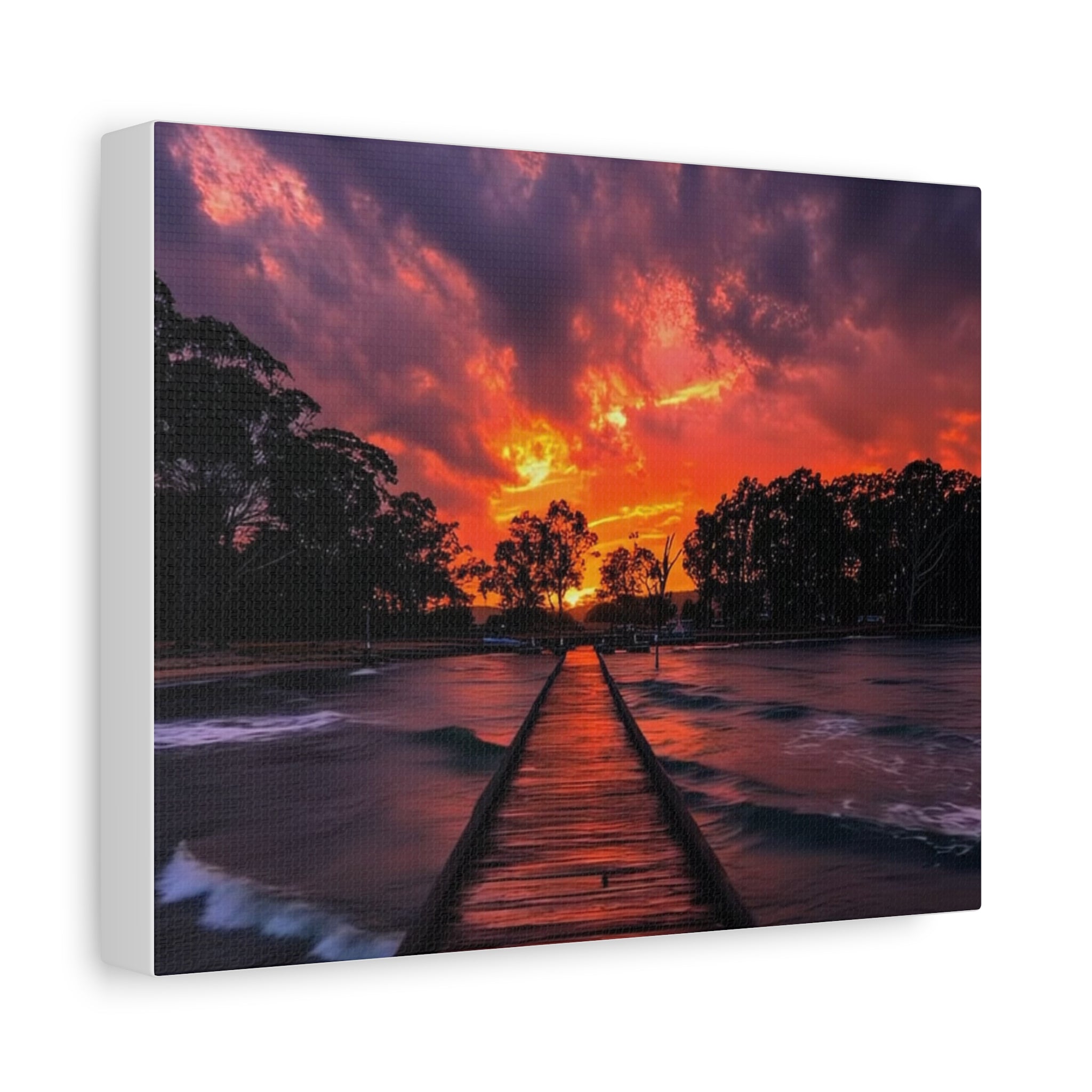 Sunset Pier Canvas