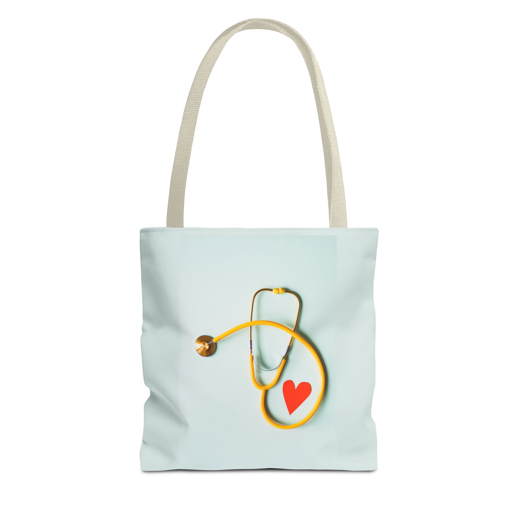 Stethoscope Heart Tote Bag | Nurse Medical Illustration