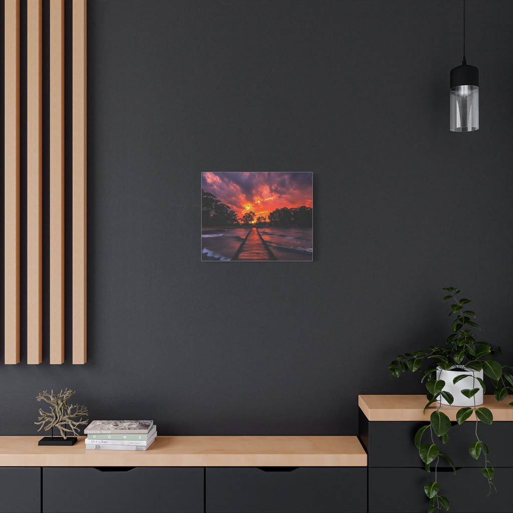 Sunset Pier Canvas