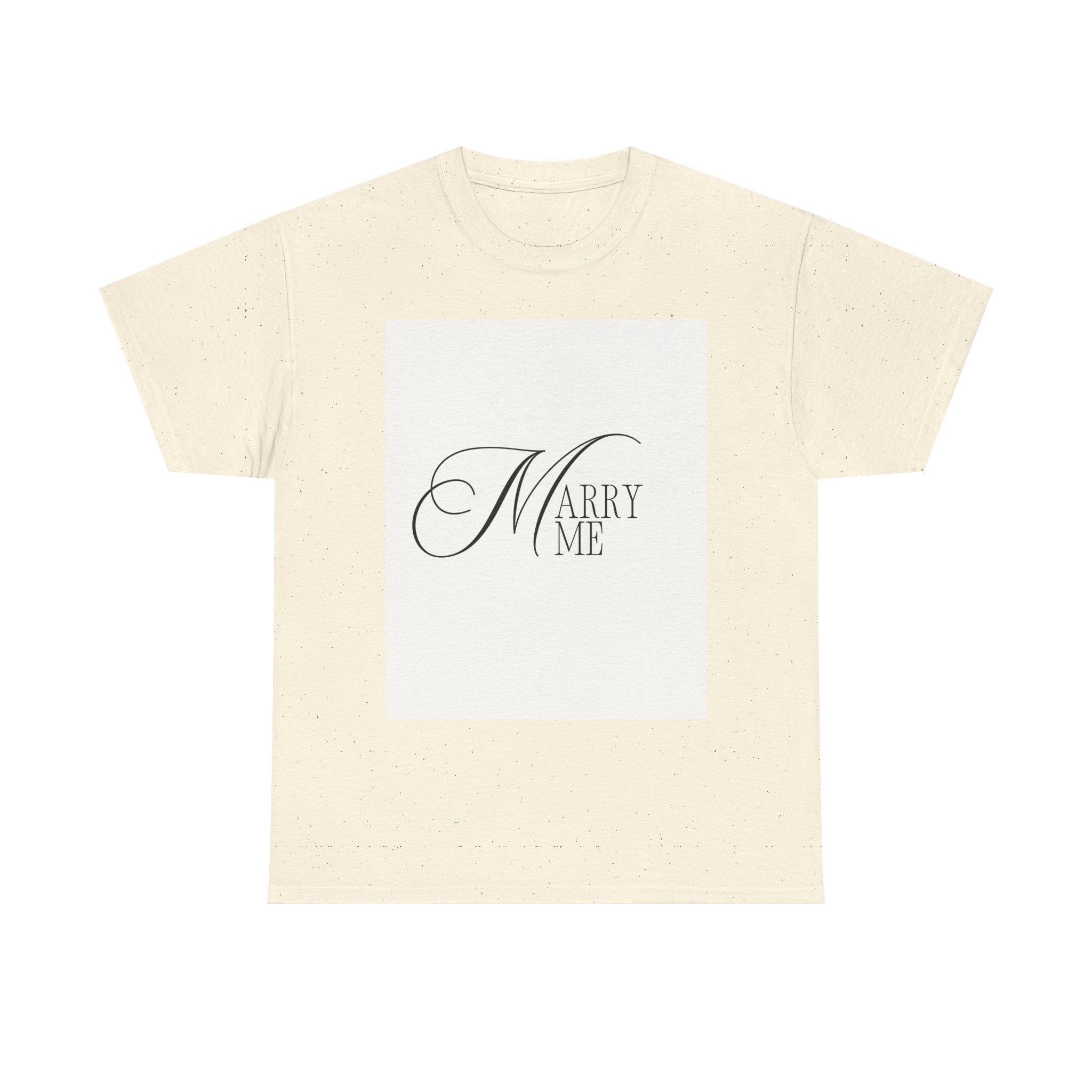 Marry Me Script Typography Tee | Proposal Shirt