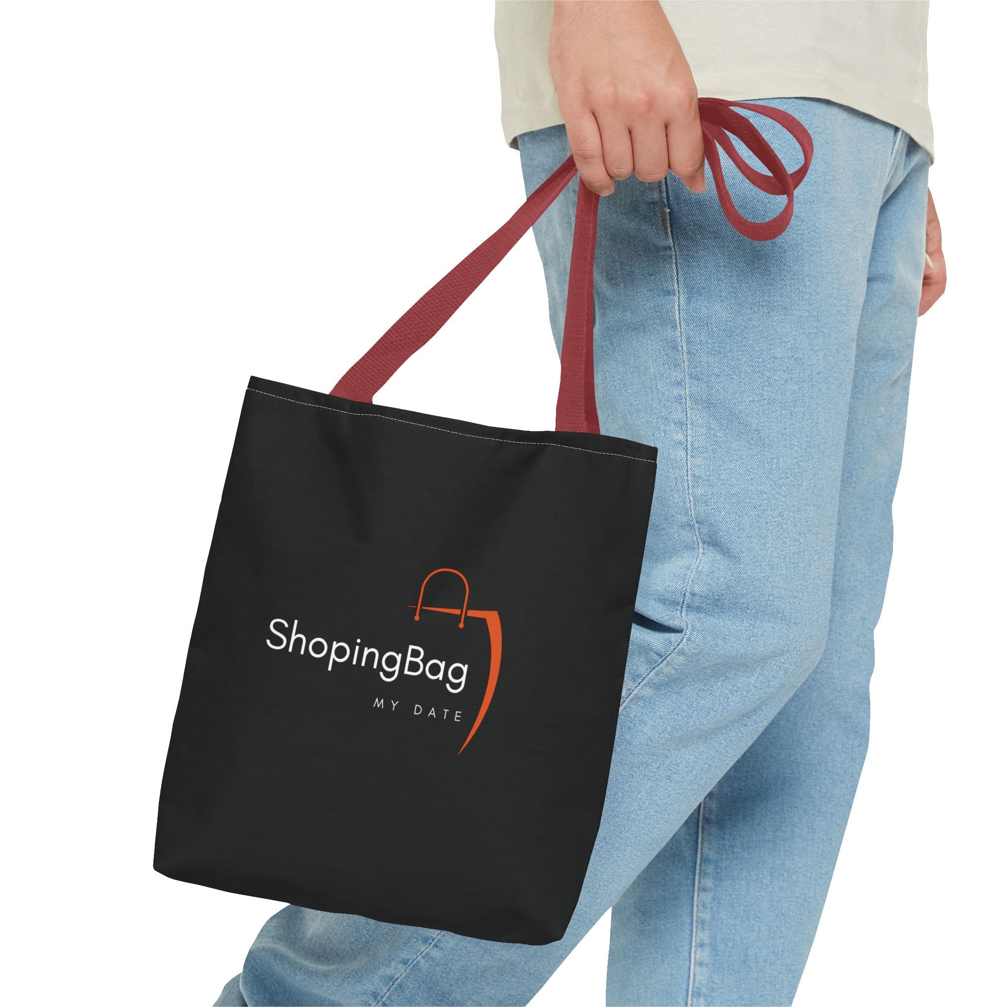 ShoppingBag logo tote bag | Black printed tote