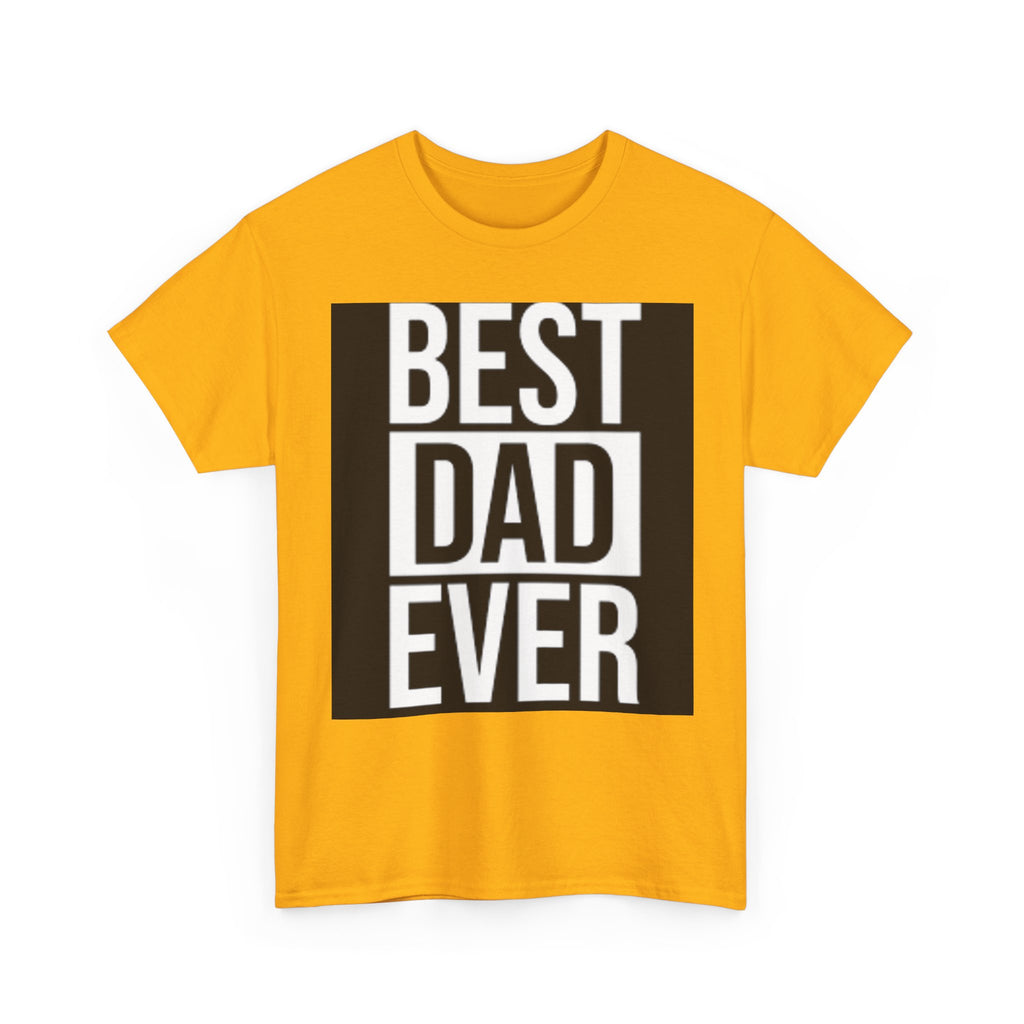 Best Dad Ever T-Shirt | Typography Dad Tee, Father's Day Shirt