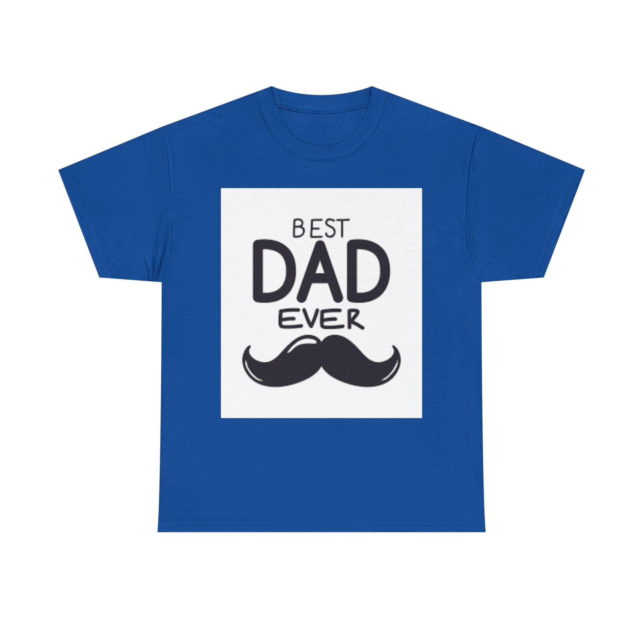 Best Dad Ever mustache T-Shirt | Father's Day, Dad typography tee