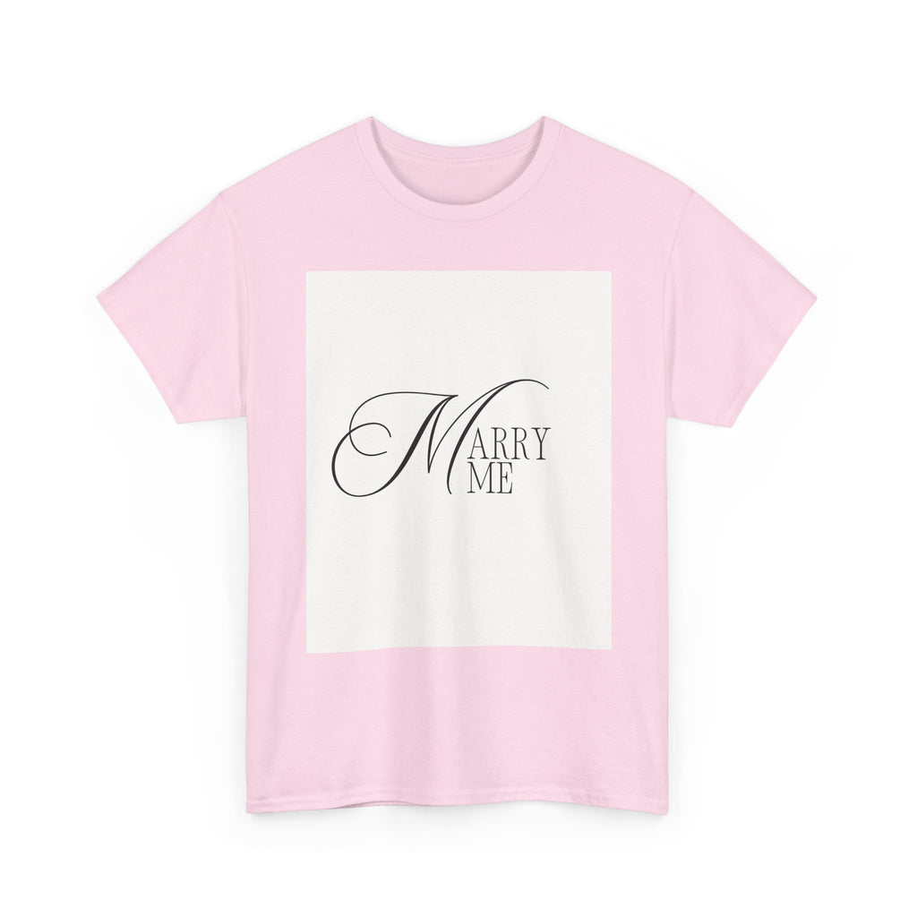 Marry Me Script Typography Tee | Proposal Shirt
