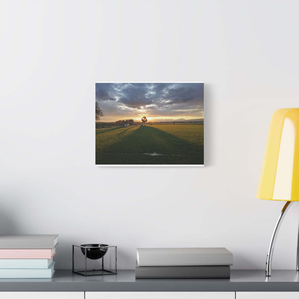 Canvas Sunset Over Field Stadium
