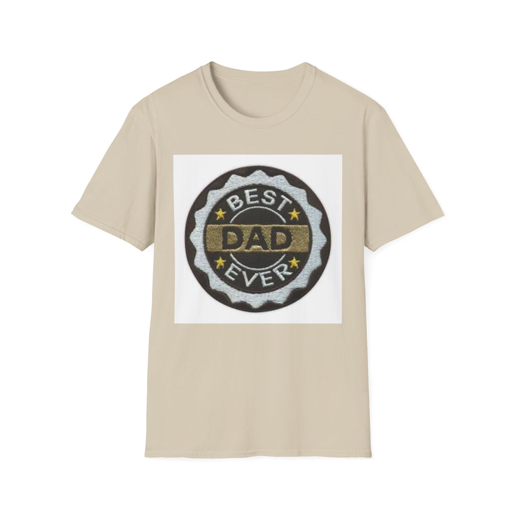 Best Dad Ever Badge T-Shirt | Vintage Medal Father Design