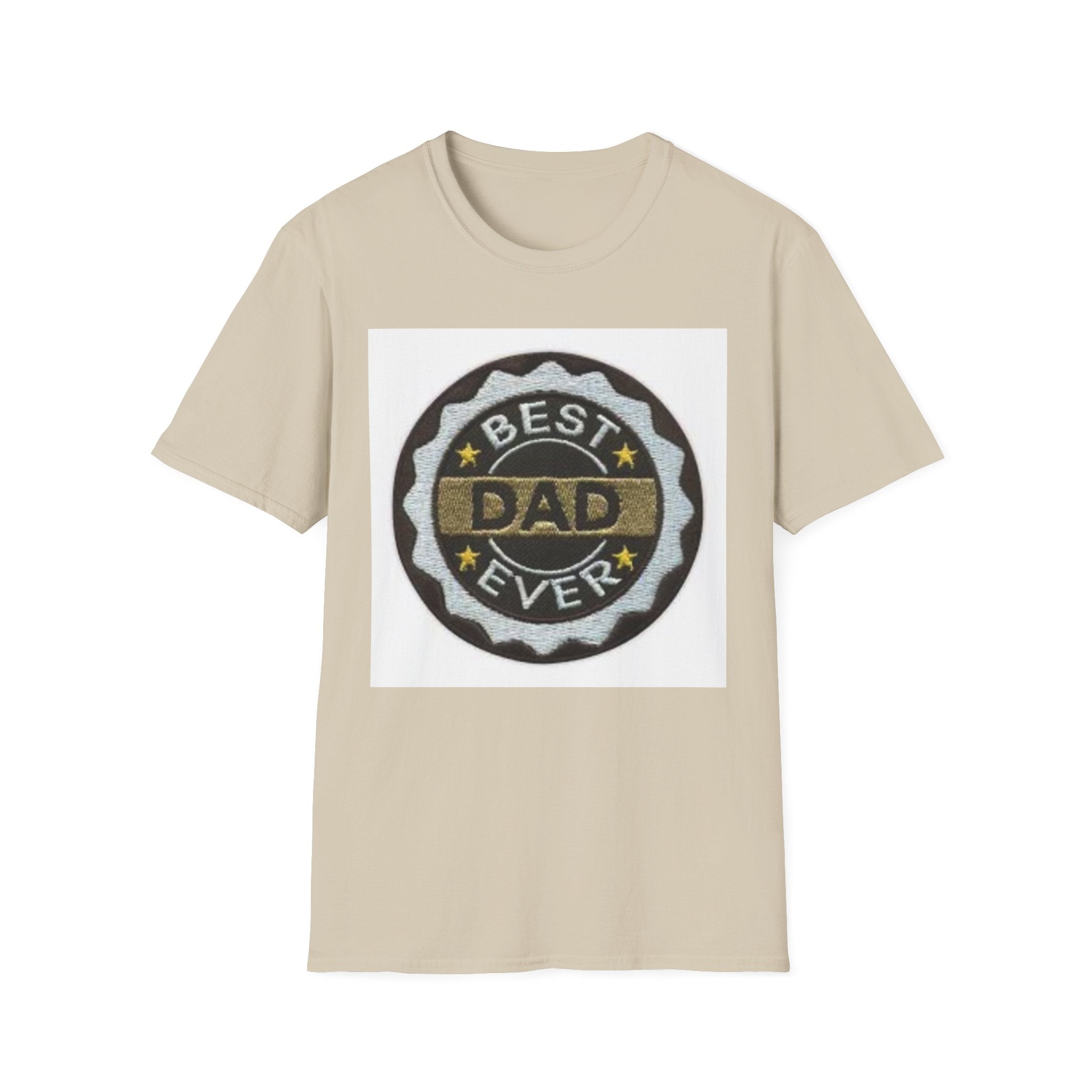 Best Dad Ever Badge T-Shirt | Vintage Medal Father Design