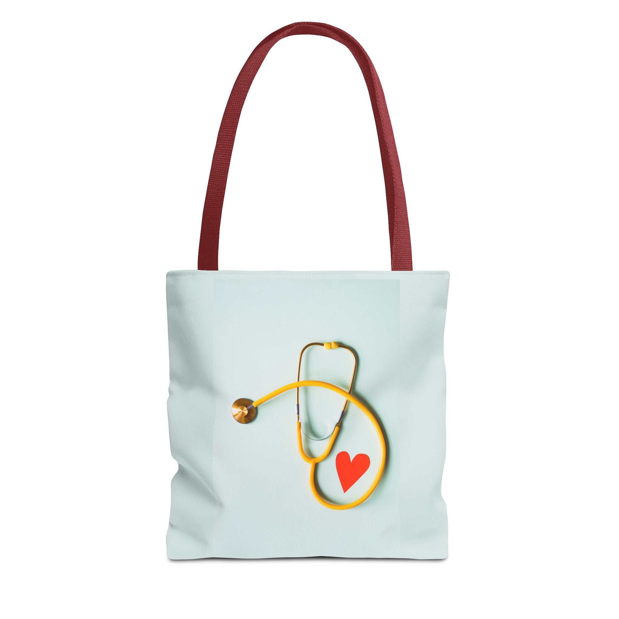 Stethoscope Heart Tote Bag | Nurse Medical Illustration