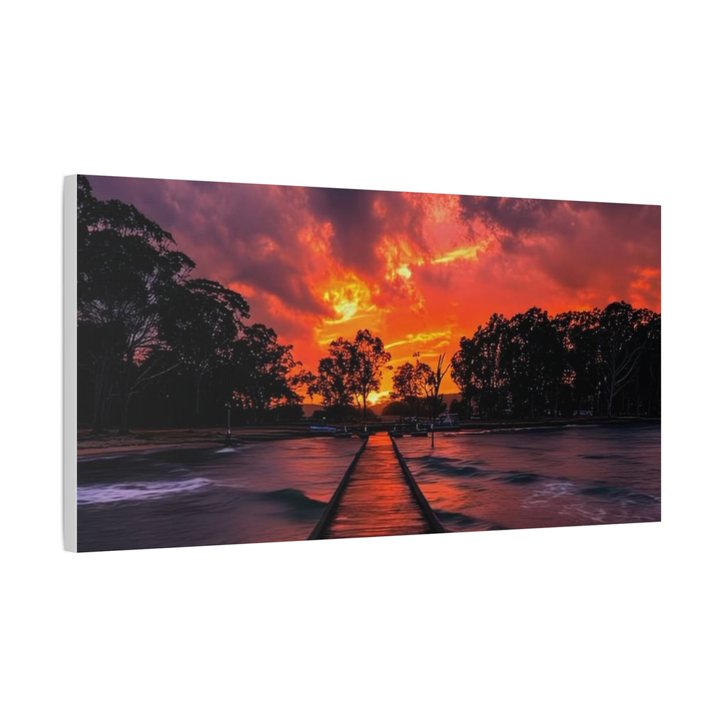 Sunset Pier Canvas