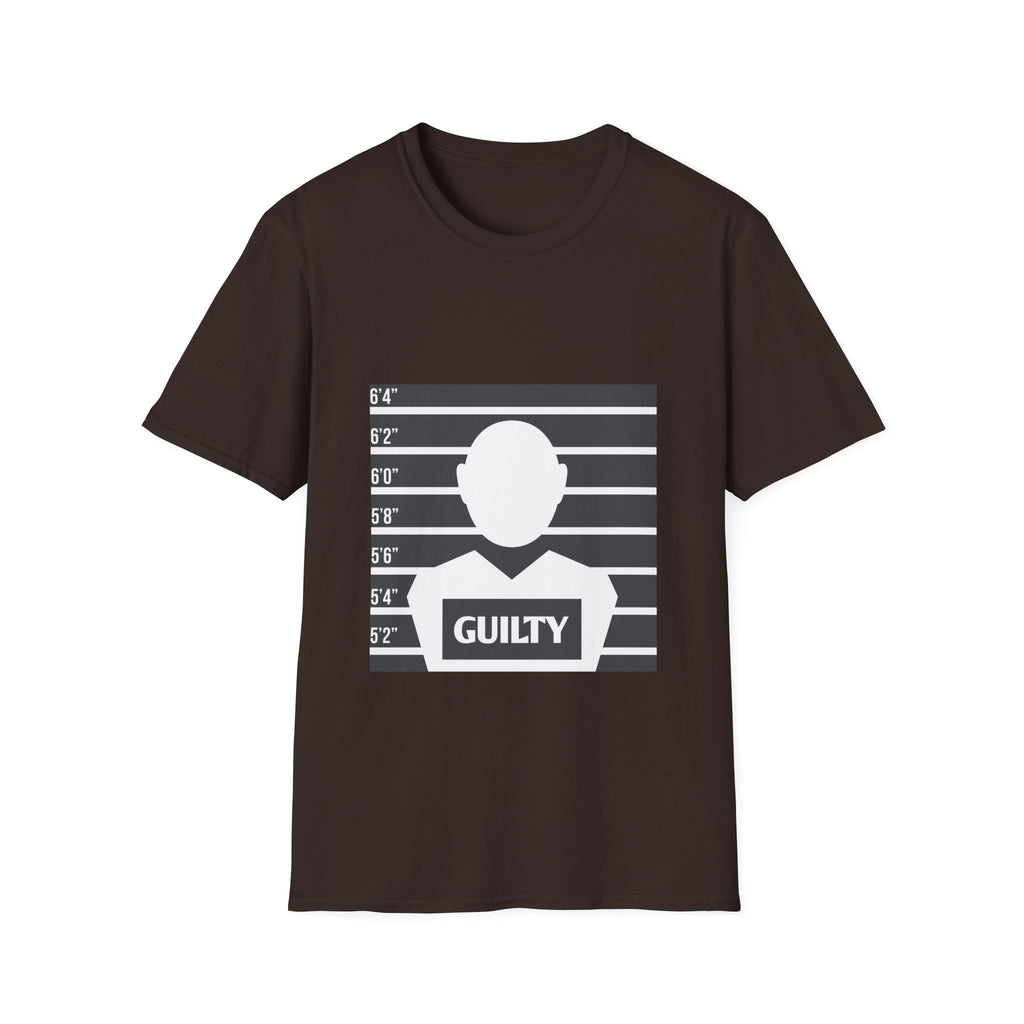 Mugshot Guilty Shirt T-Shirt | Criminal Lineup Graphic Tee