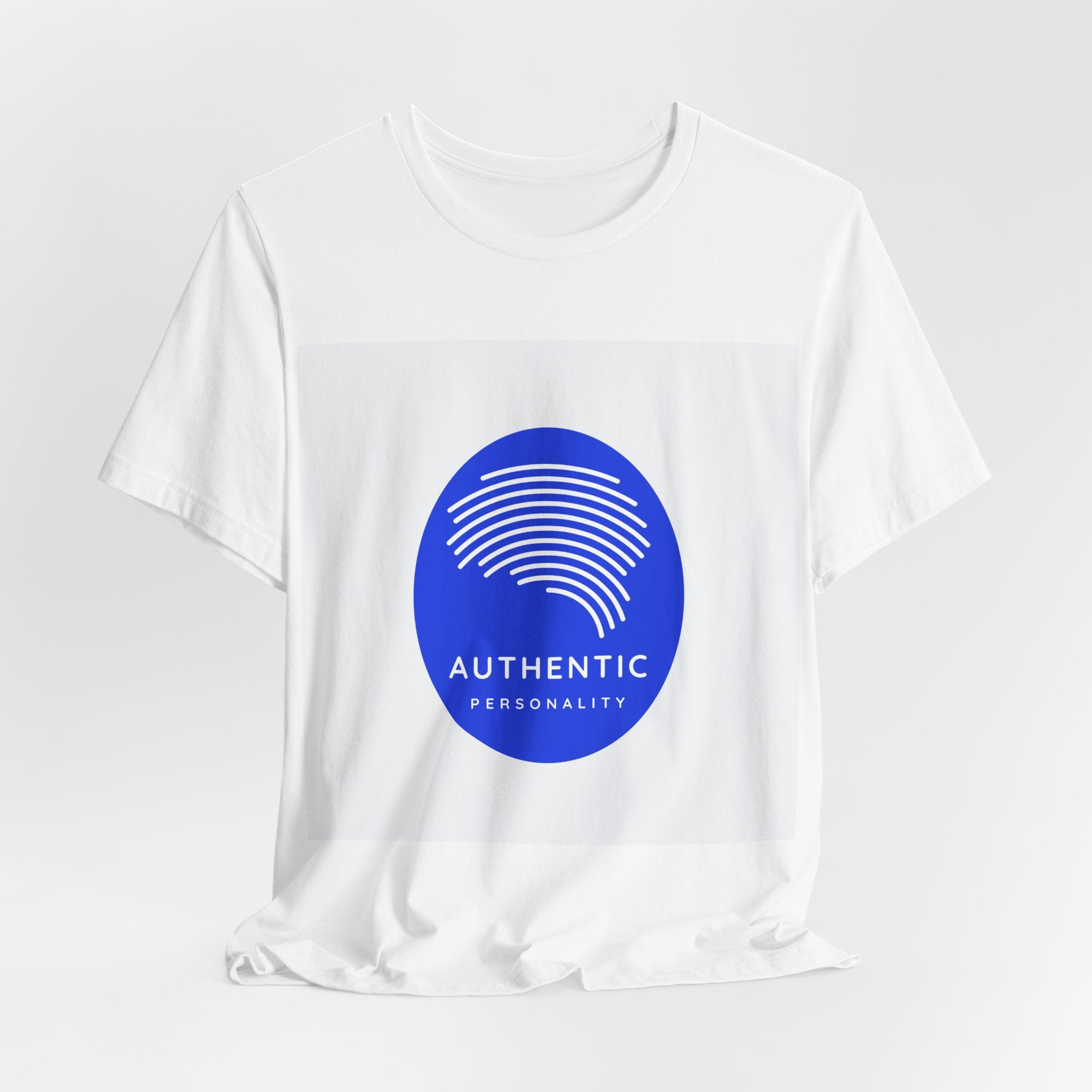 Authentic Personality Fingerprint Logo Tee | Identity Graphic Shirt