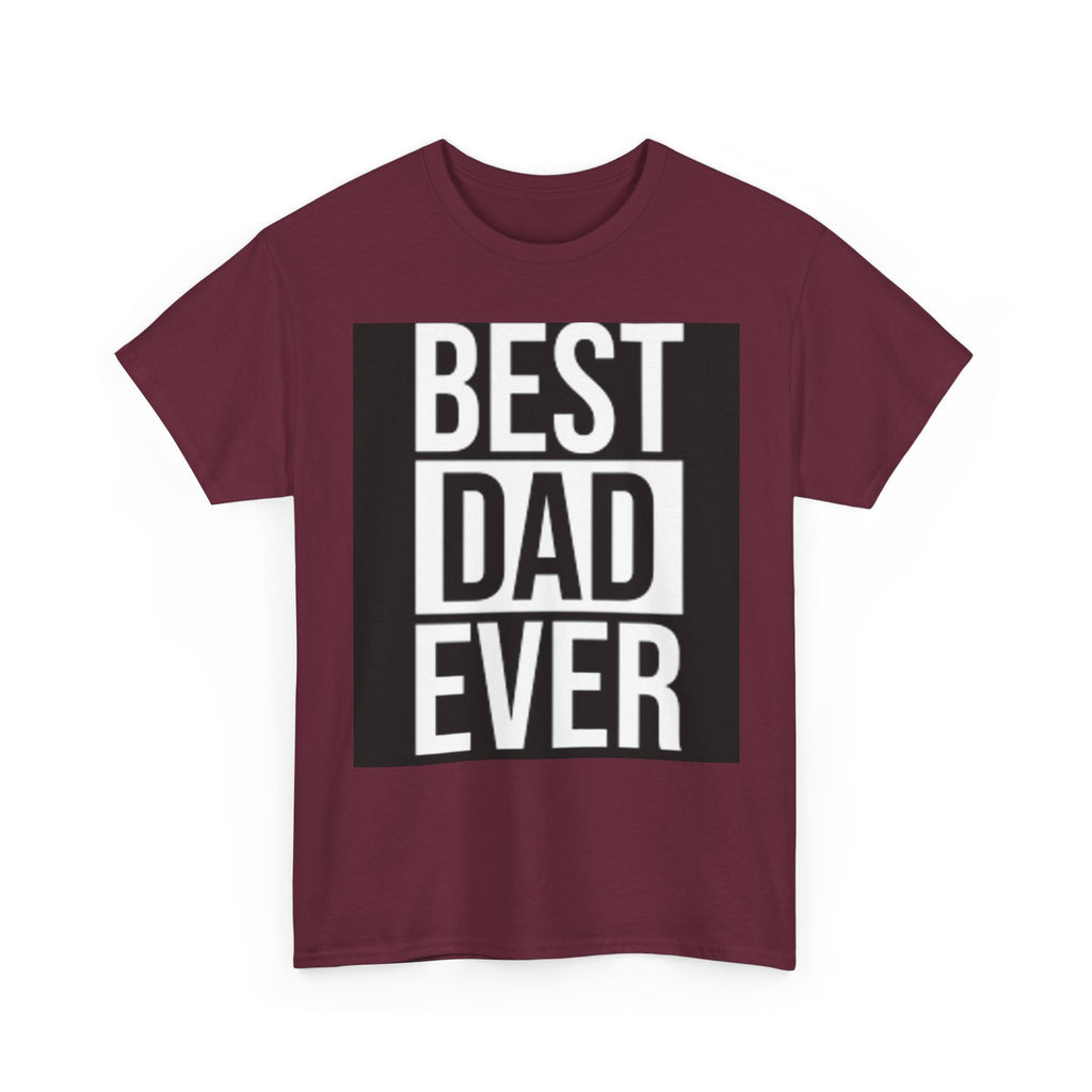 Best Dad Ever T-Shirt | Typography Dad Tee, Father's Day Shirt