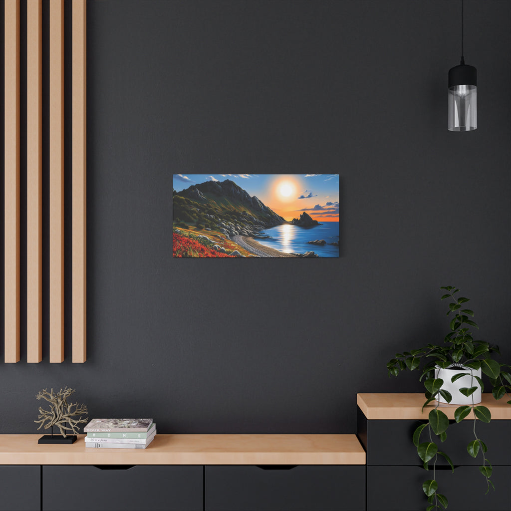 Sunset Coastal Canvas Print