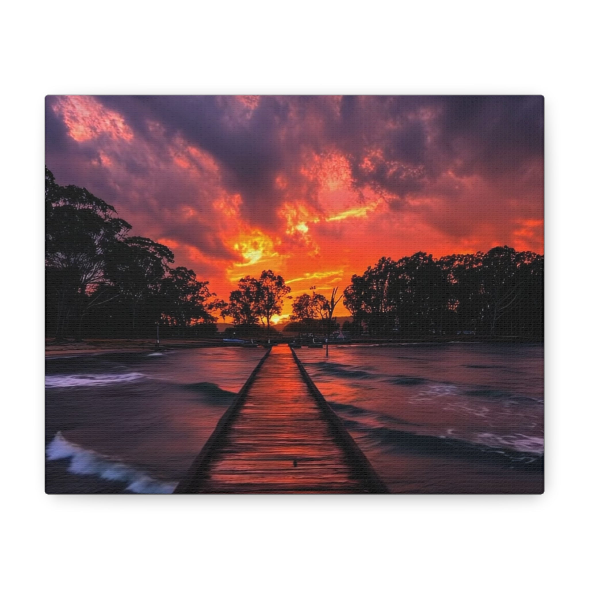 Sunset Pier Canvas
