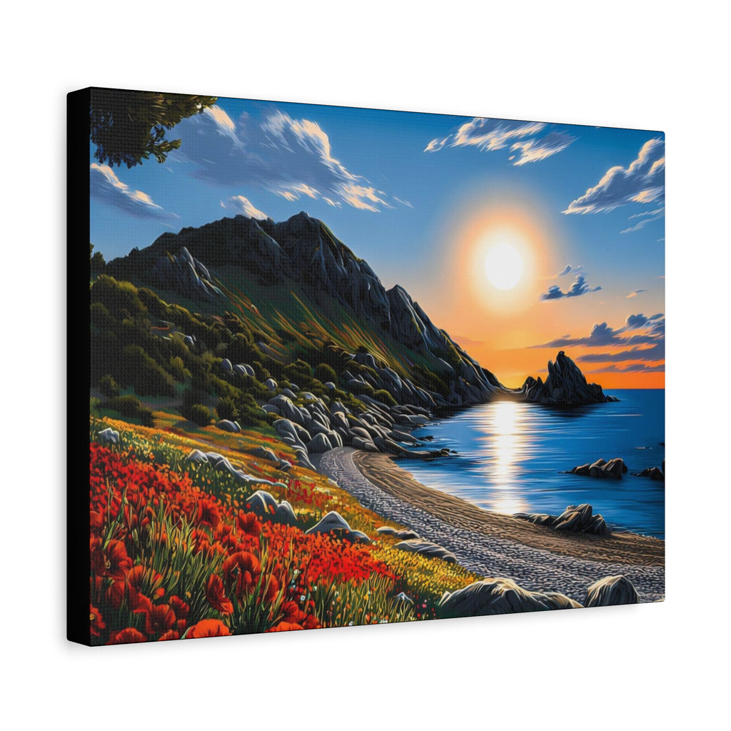 Sunset Coastal Canvas Print