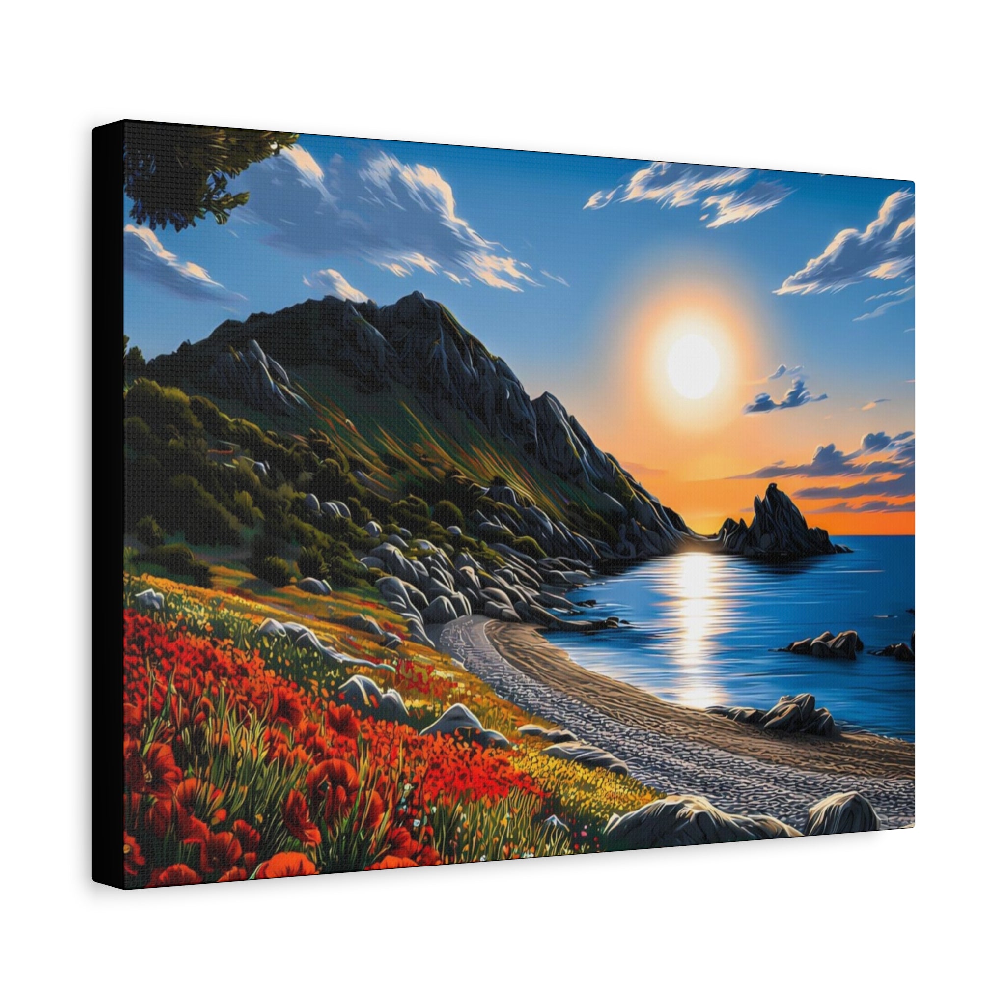 Sunset Coastal Canvas Print
