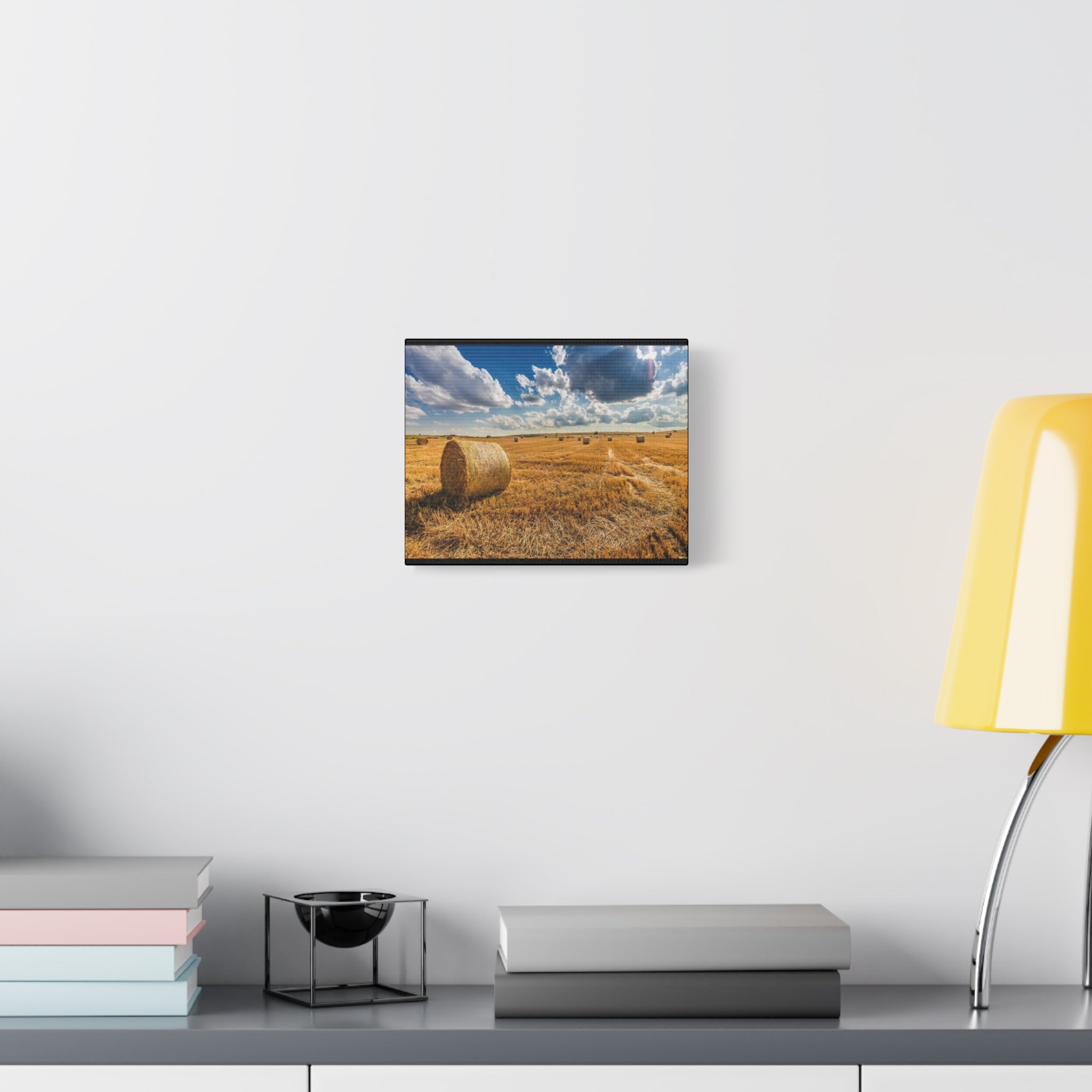 Canvas Hay Bale Field