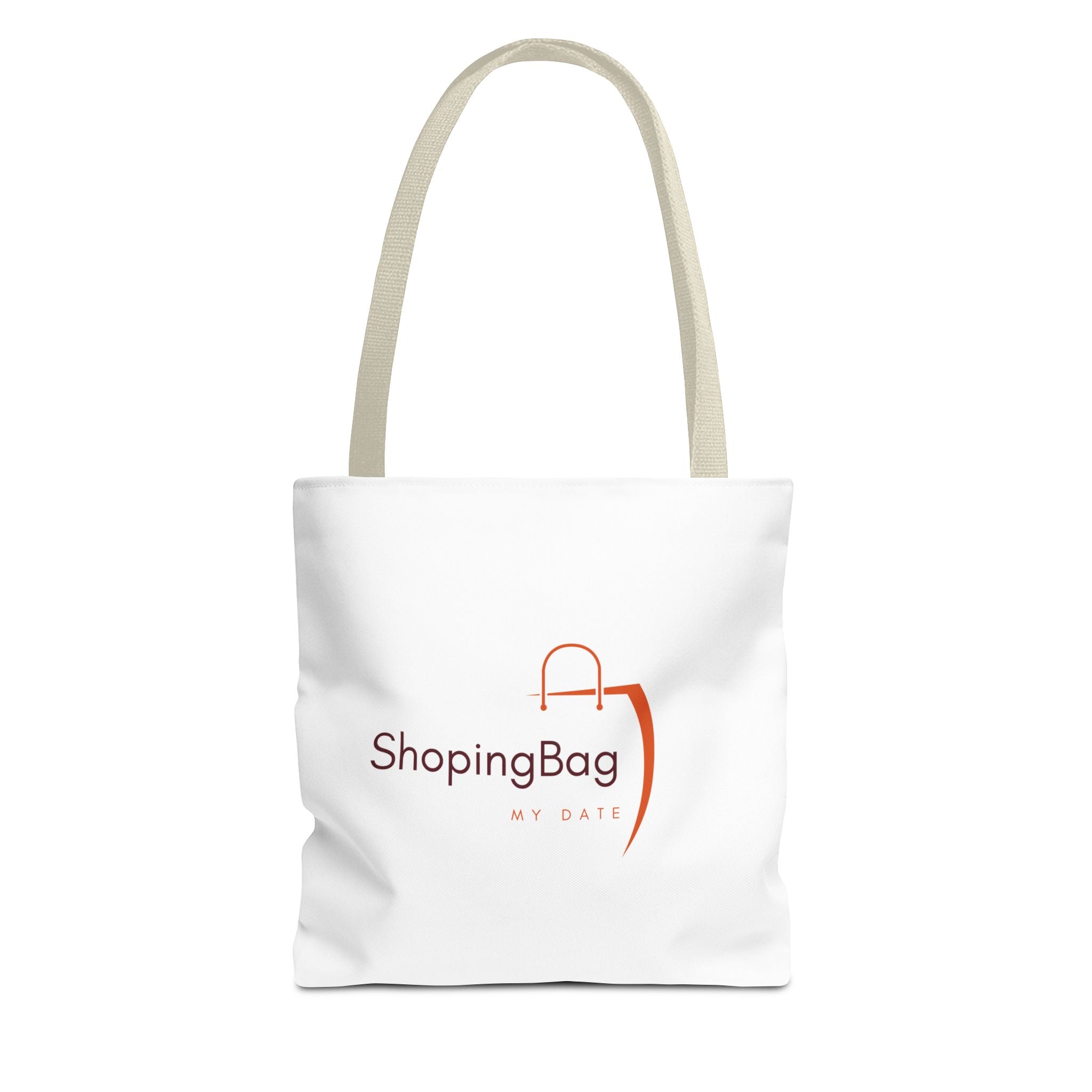ShoppingBag Logo Tote Bag | Branded AOP Tote, Minimalist Shopping Design