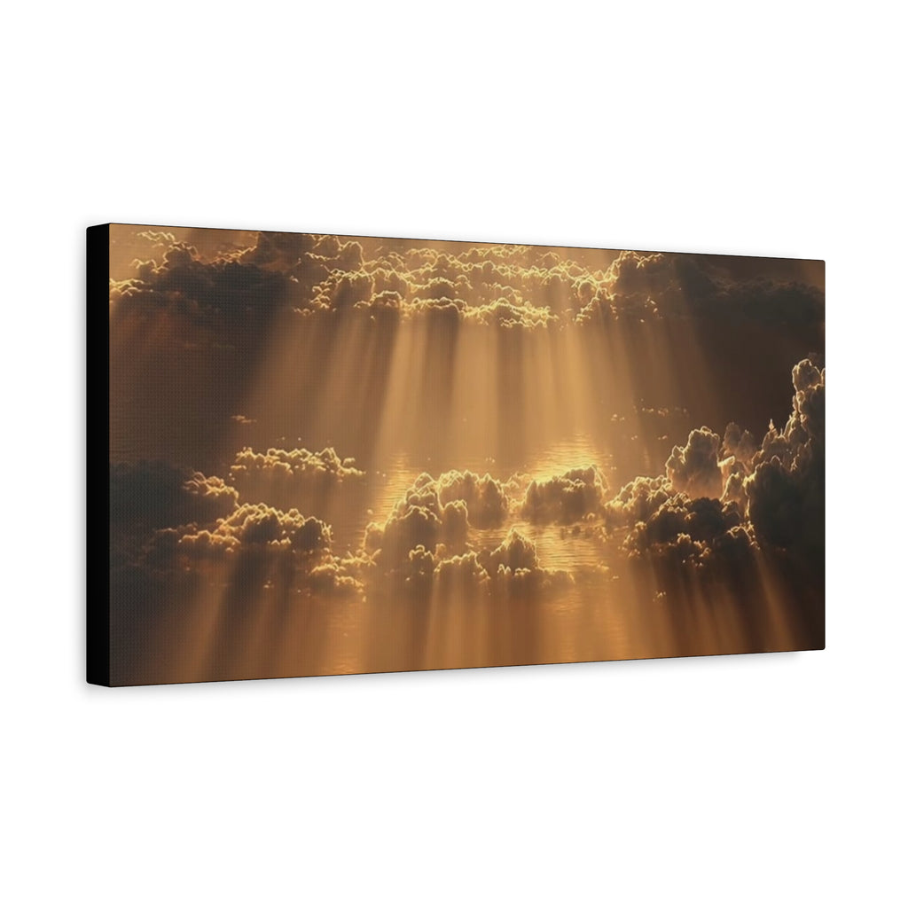 Canvas Sunlight Through Clouds Wall Art