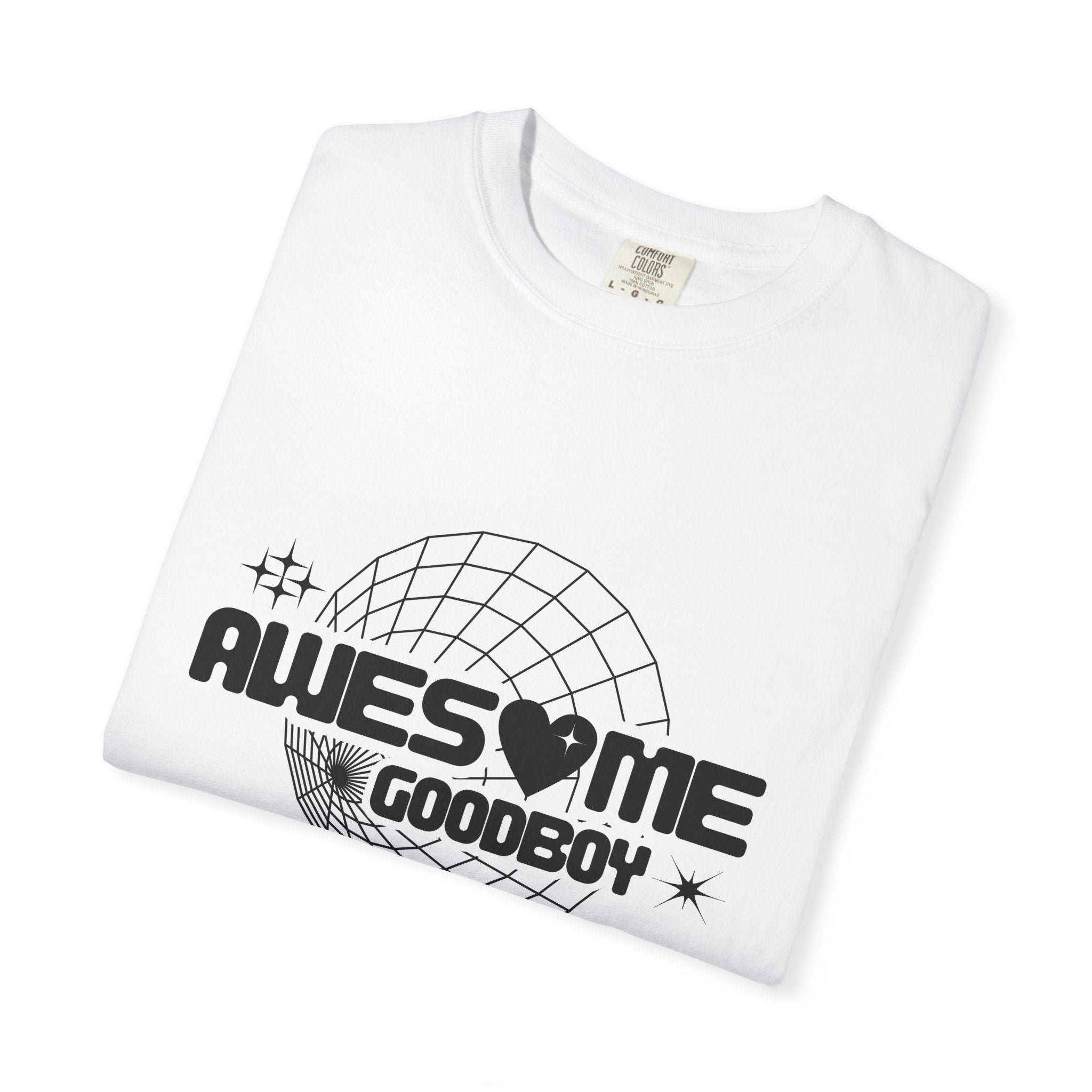Awesome Goodboy T-shirt | Retro Globe Heart Typography